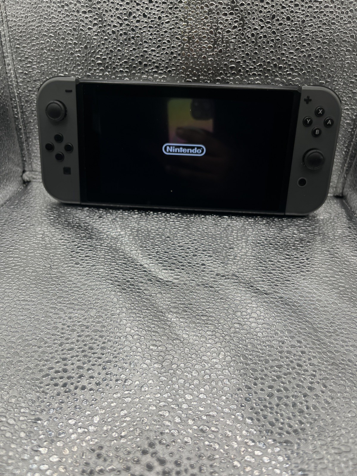 Nintendo Switch Gray Console Bundle Dock OEM Charger Joy-Cons 2 Controllers