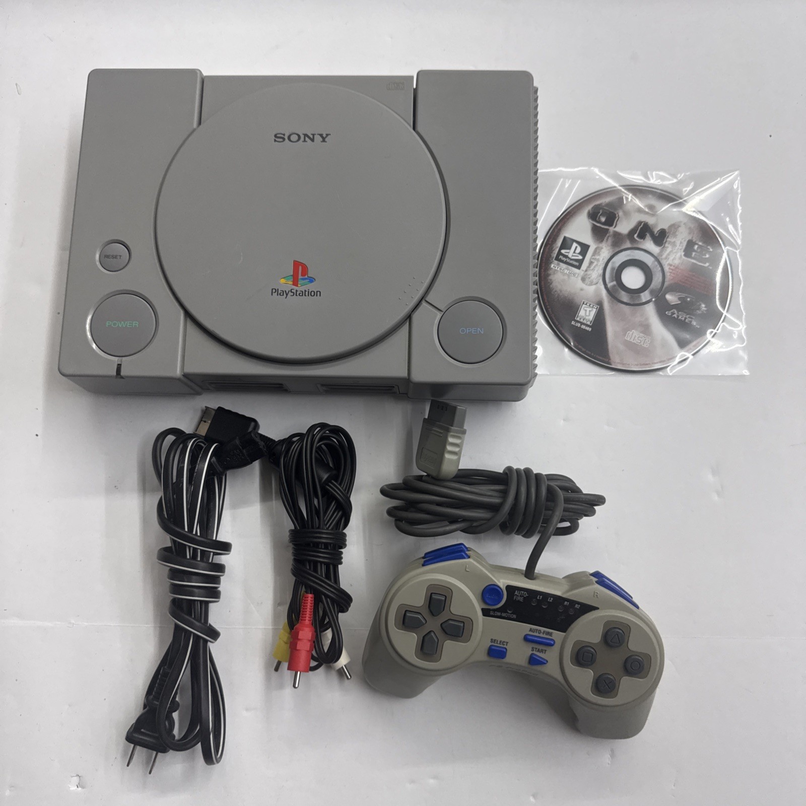 Ps1 – Sony PlayStation 1 Video Game Console – Gray Tested Working #2944