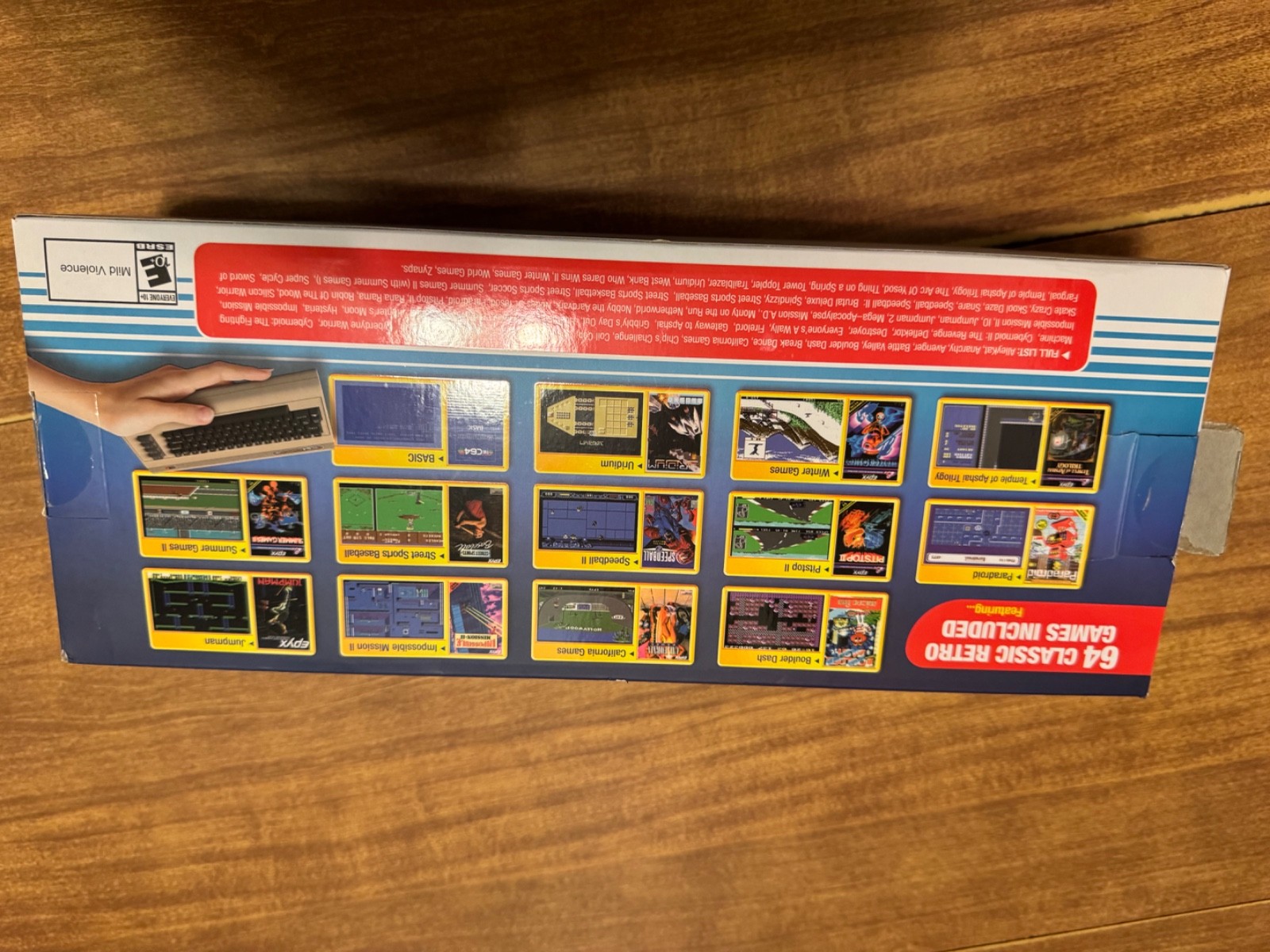 Retro Games The C64 Mini Commodore 64 video game system console CIB complete