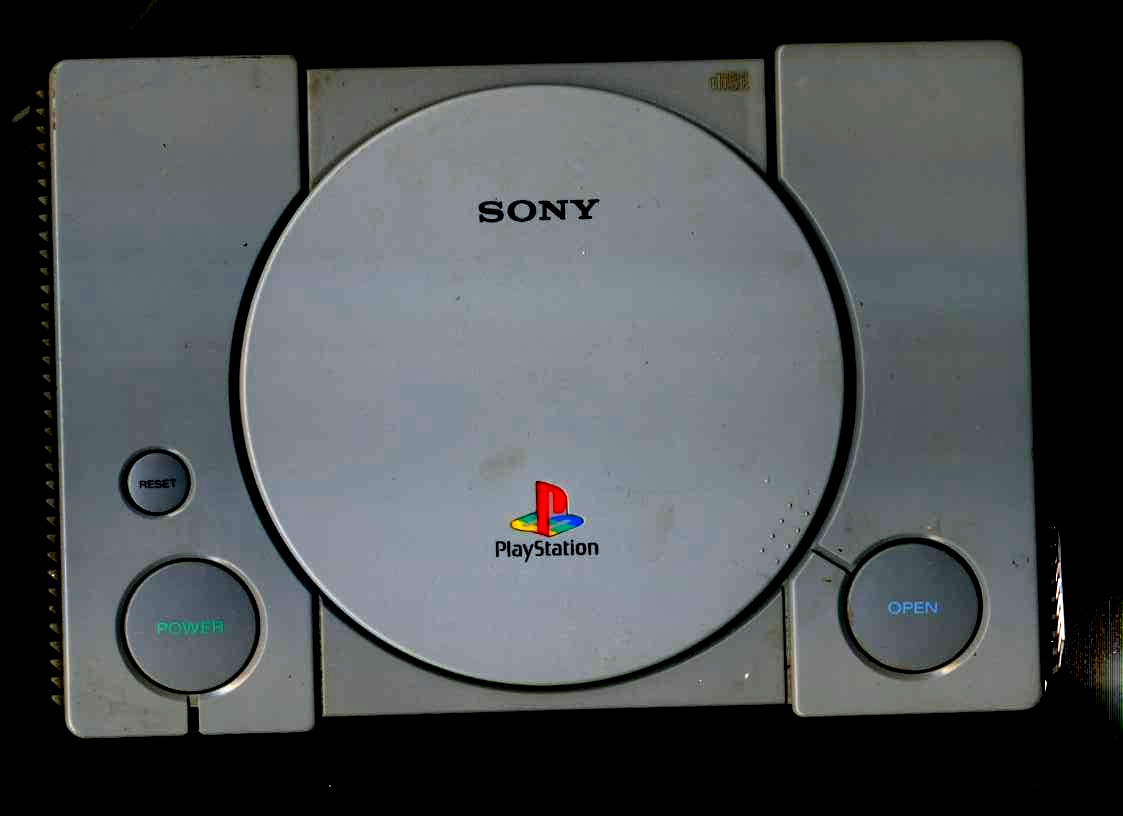 PLAYSTATION 1+REMOTE+MEMORY CARD+CORDS VINTAGE VIDEO GAME CONSOLE UNTESTED#577