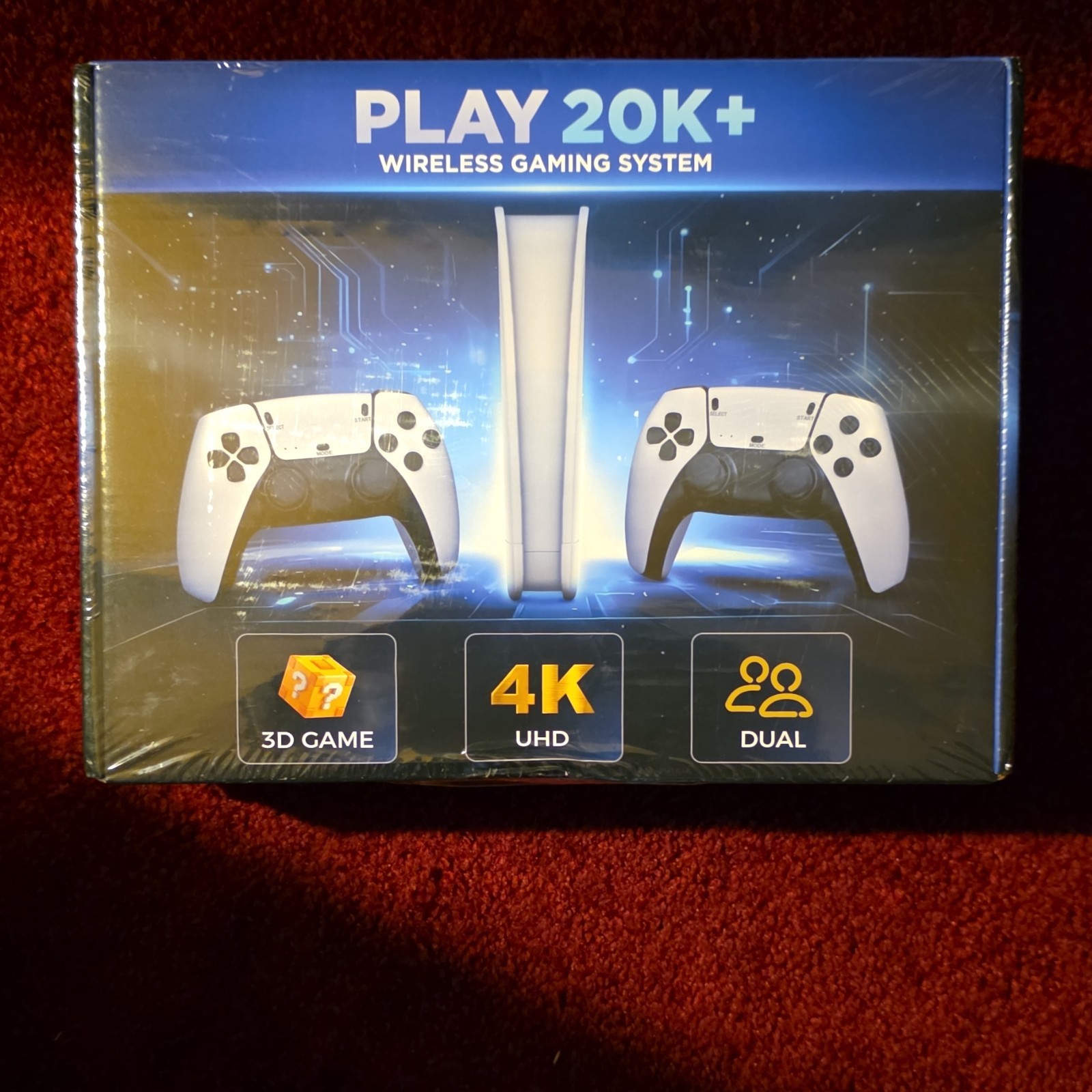 GameStick PLAY 20K+ Wireless Console 4K UHD Dual Controllers 3D Game HDMI