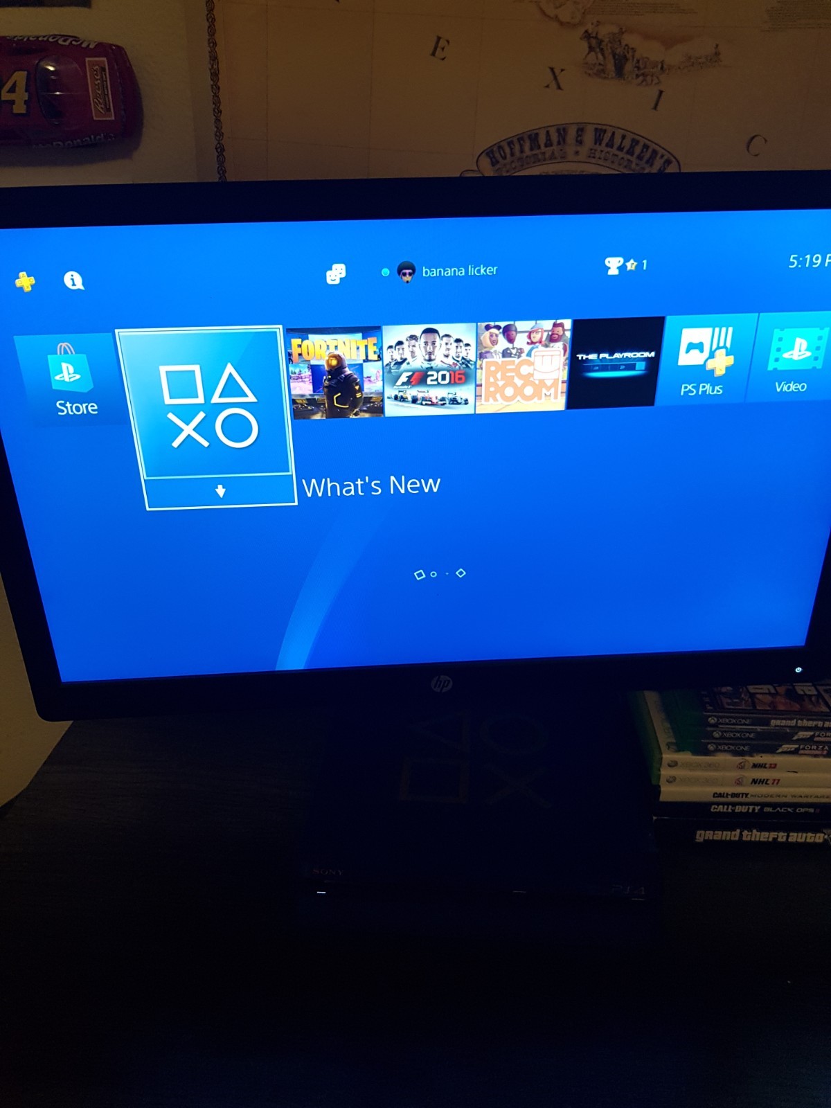 console bundle ps4 xbox one x+2 monitors monitor arm and 2 controllers