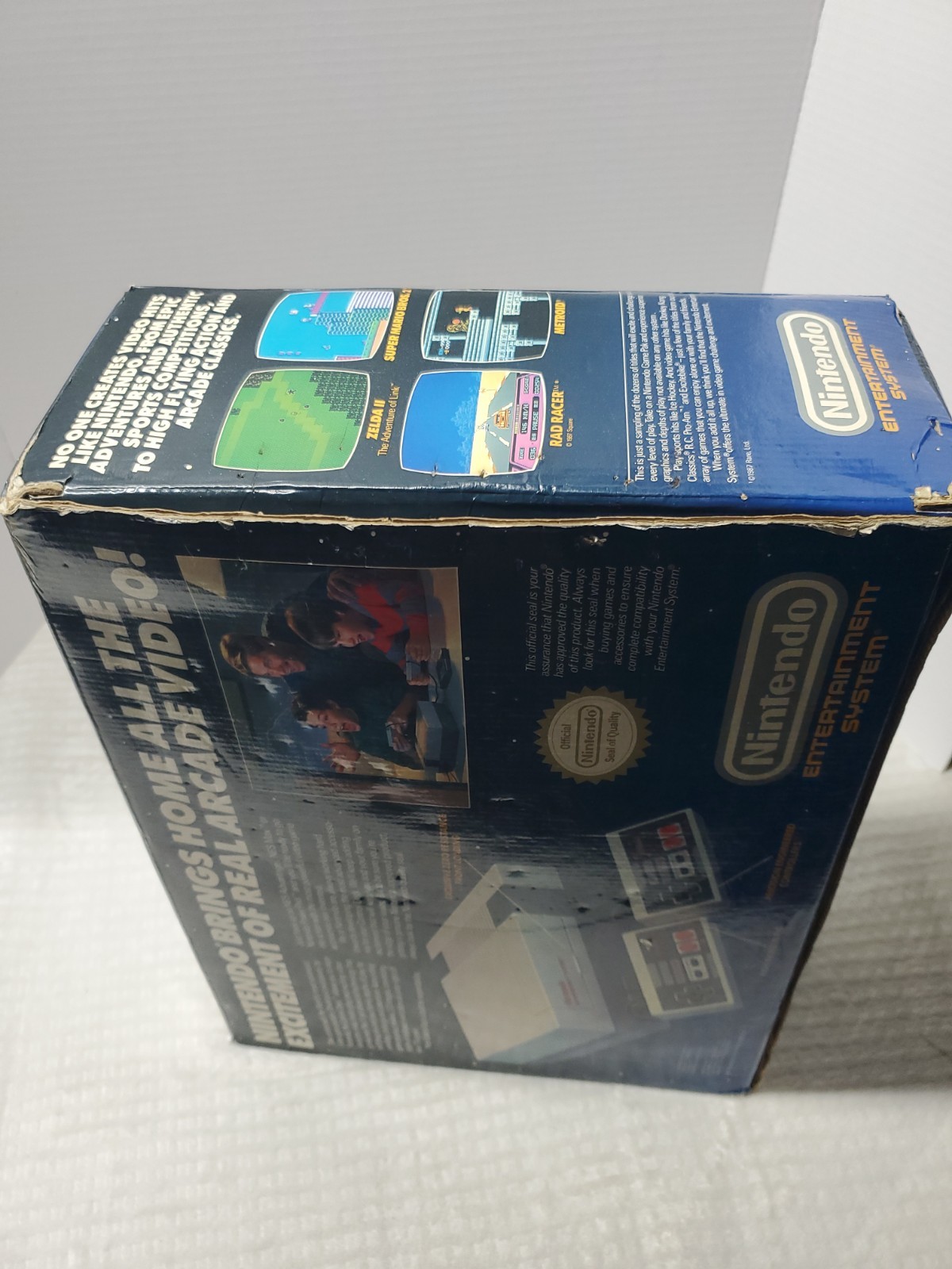 Nintendo NES Original Video Game Console Near Complete in Box Tested/Working