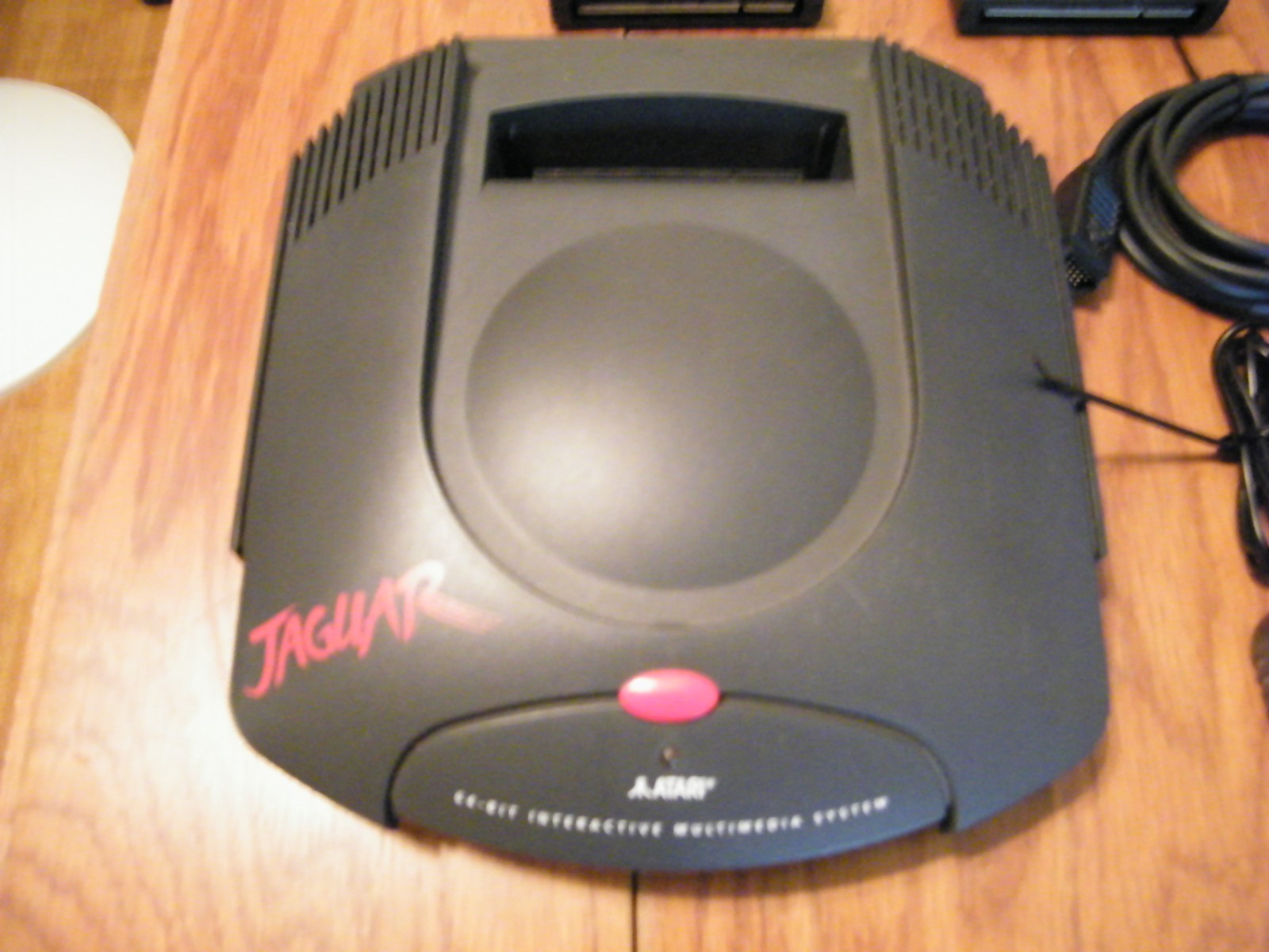 Atari Jaguar game console with games