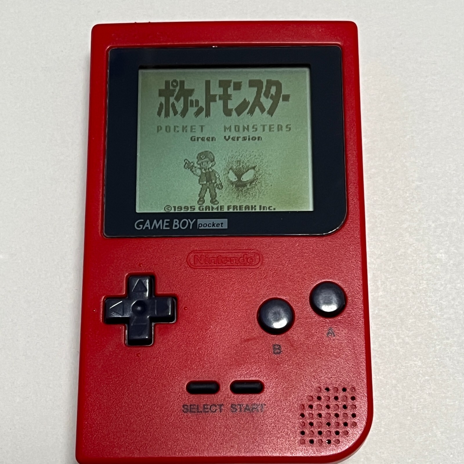 Nintendo Gameboy Pocket Red Console Only Japan GBP With AC adapter TESTED F/S