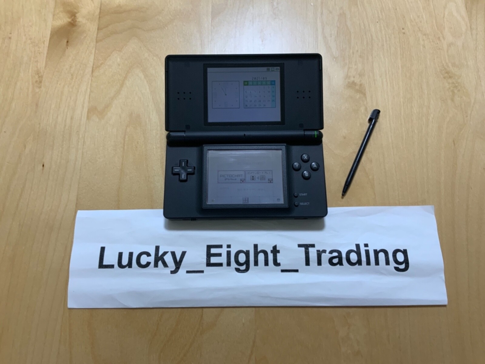 Nintendo DS Lite Jet Black Console Stylus Charger [CC]
