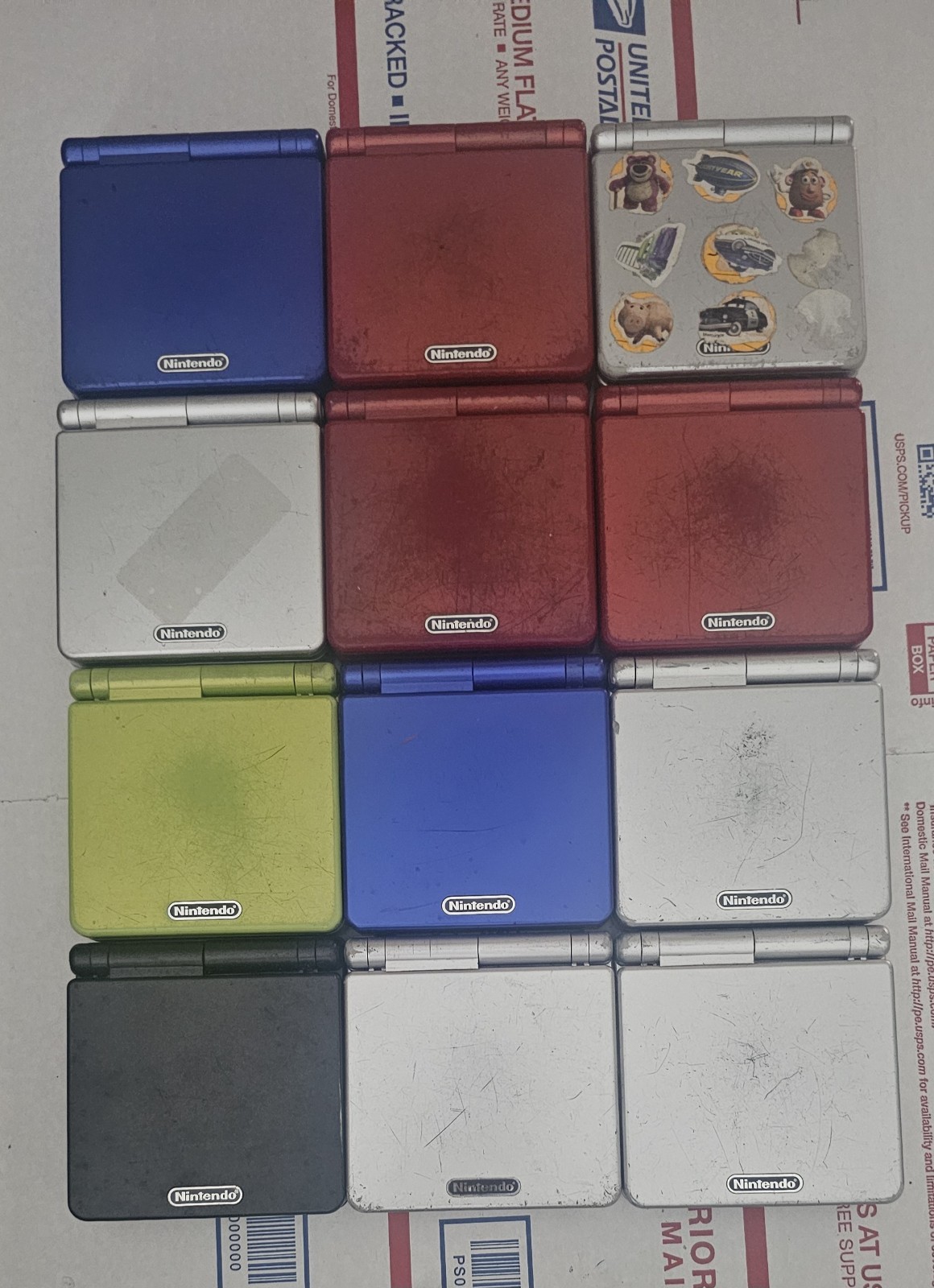 Wholesale 12 Nintendo GameBoy Advance SP GB Junk For Part Or Repair Lot # 5