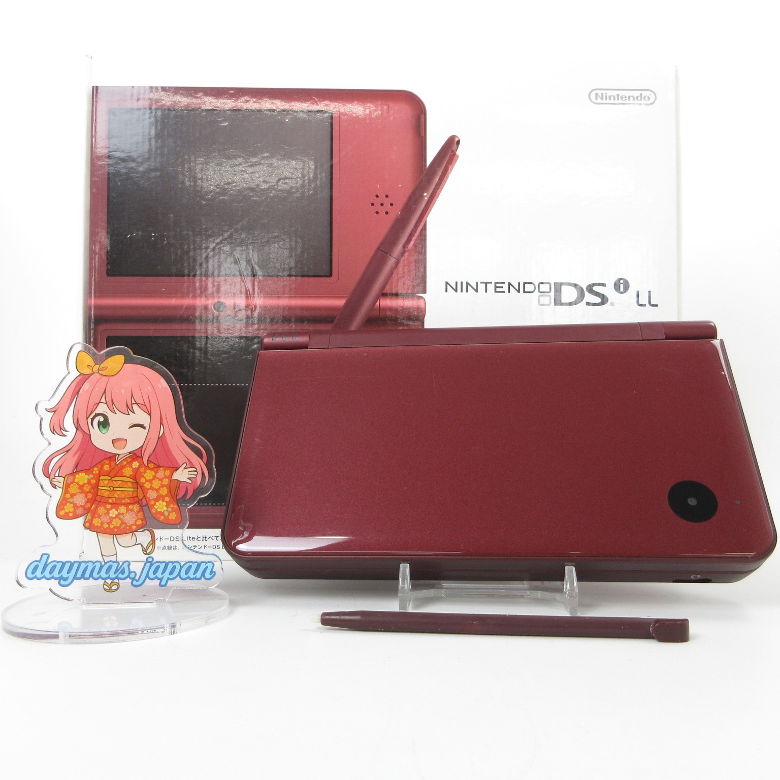 【Very Good】Nintendo DSi LL XL Wine Red Console Japanese Edition #DEN0525/15