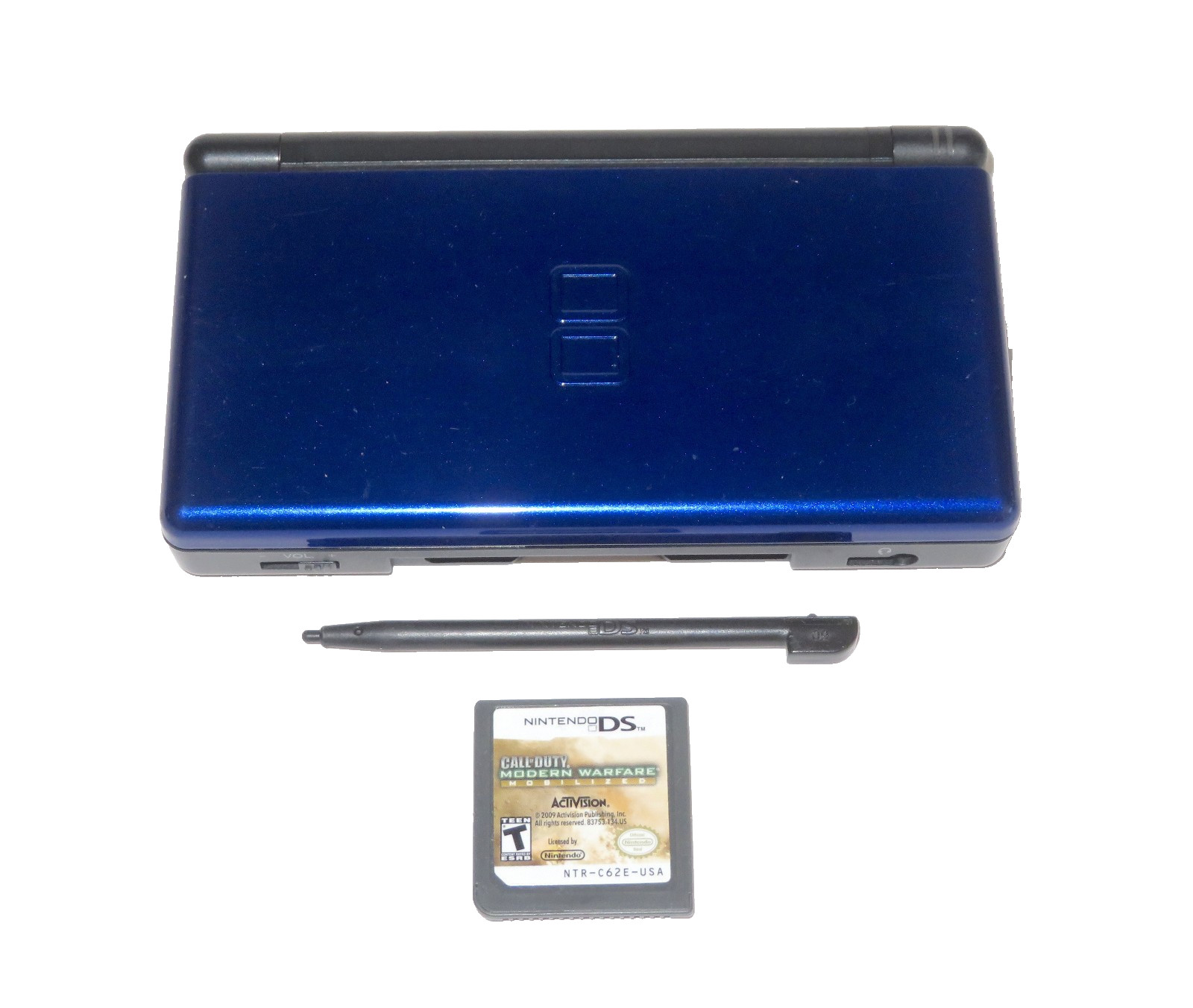 Nintendo DS Lite Handheld System MINT w/ Call of Duty Blue/Black USG-001 TESTED!