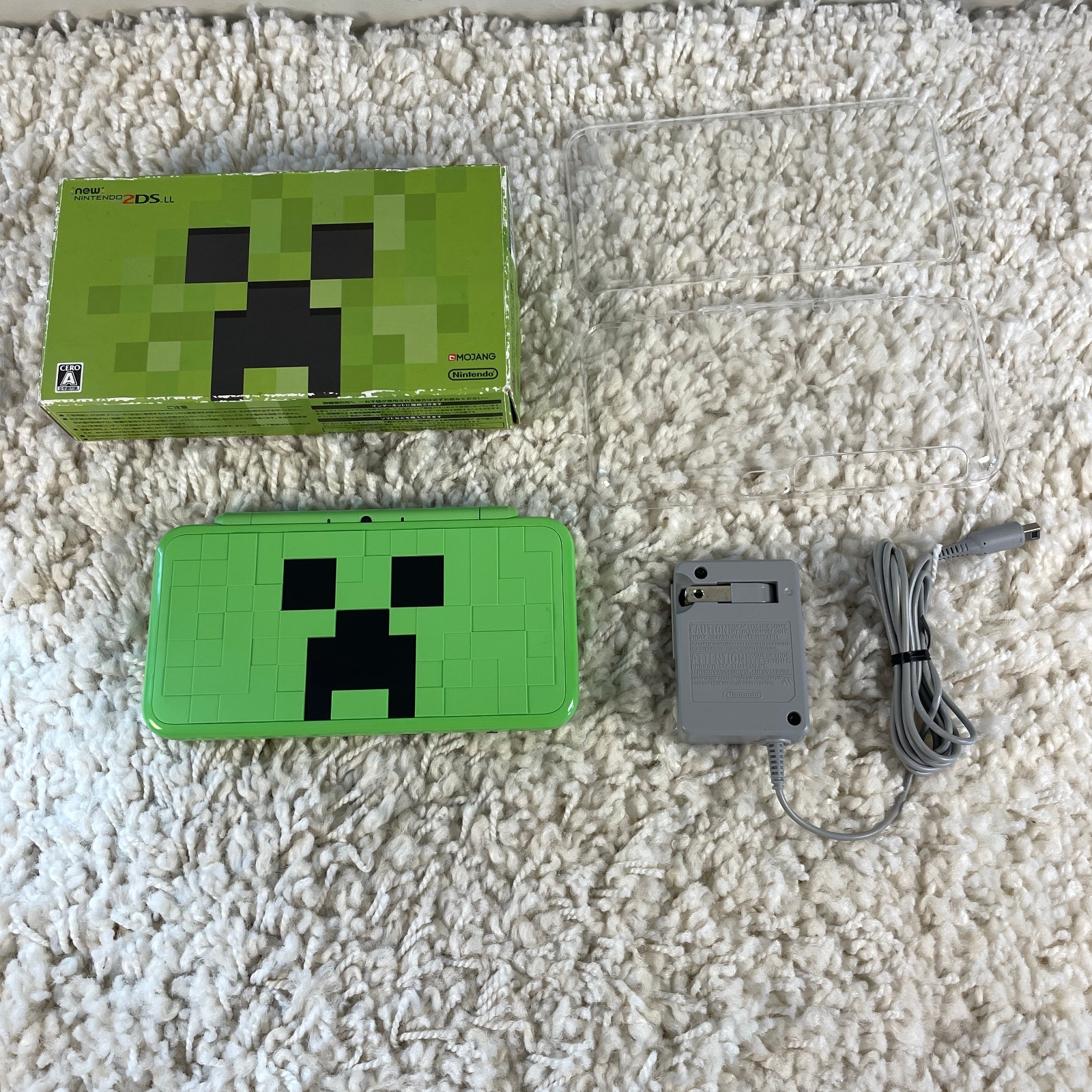New Nintendo 2DS XL LL Minecraft Creeper Edition Console Japanese US Seller Box