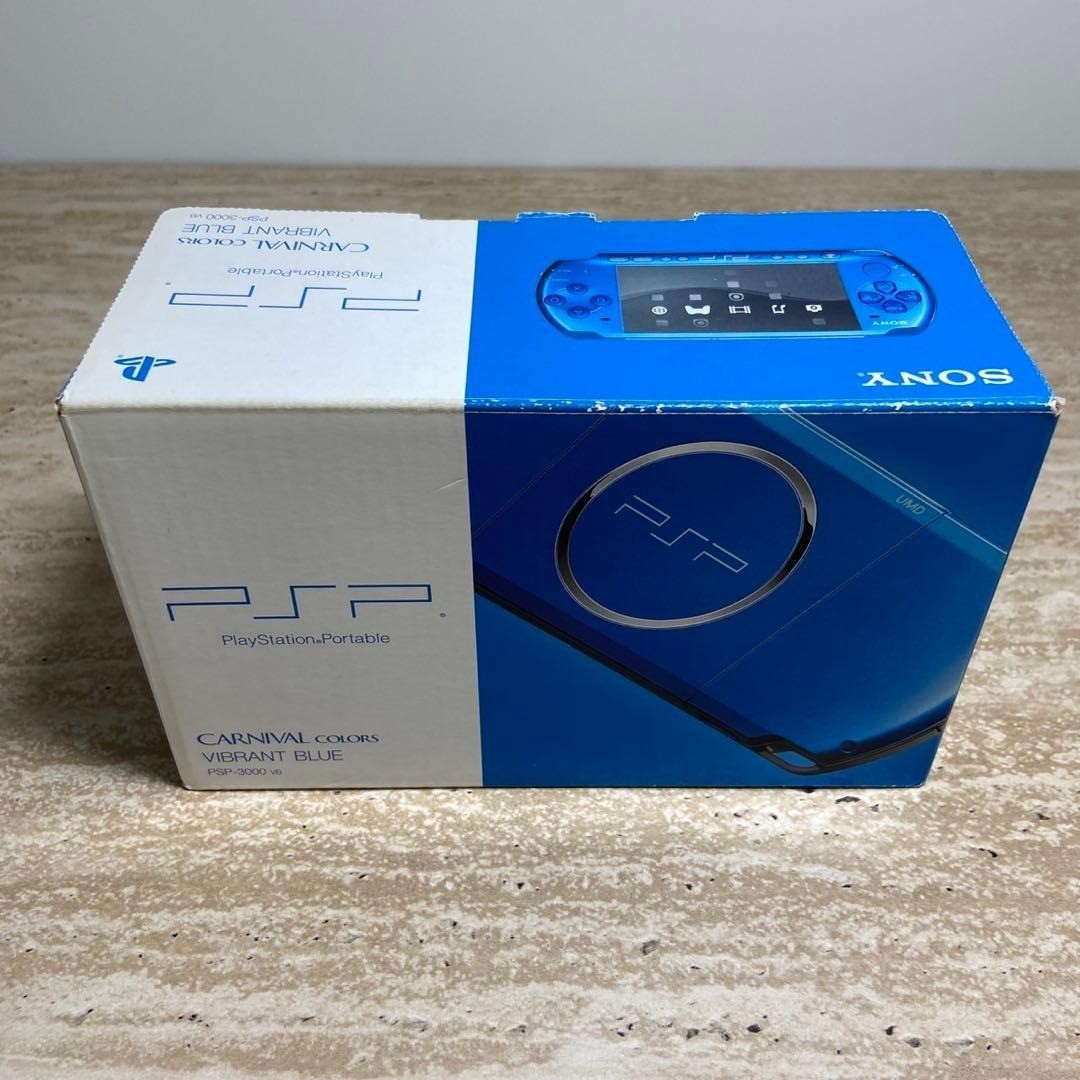 Sony PSP 3000 Vibrant Blue Console Complete Boxed Near Mint Tested 7126