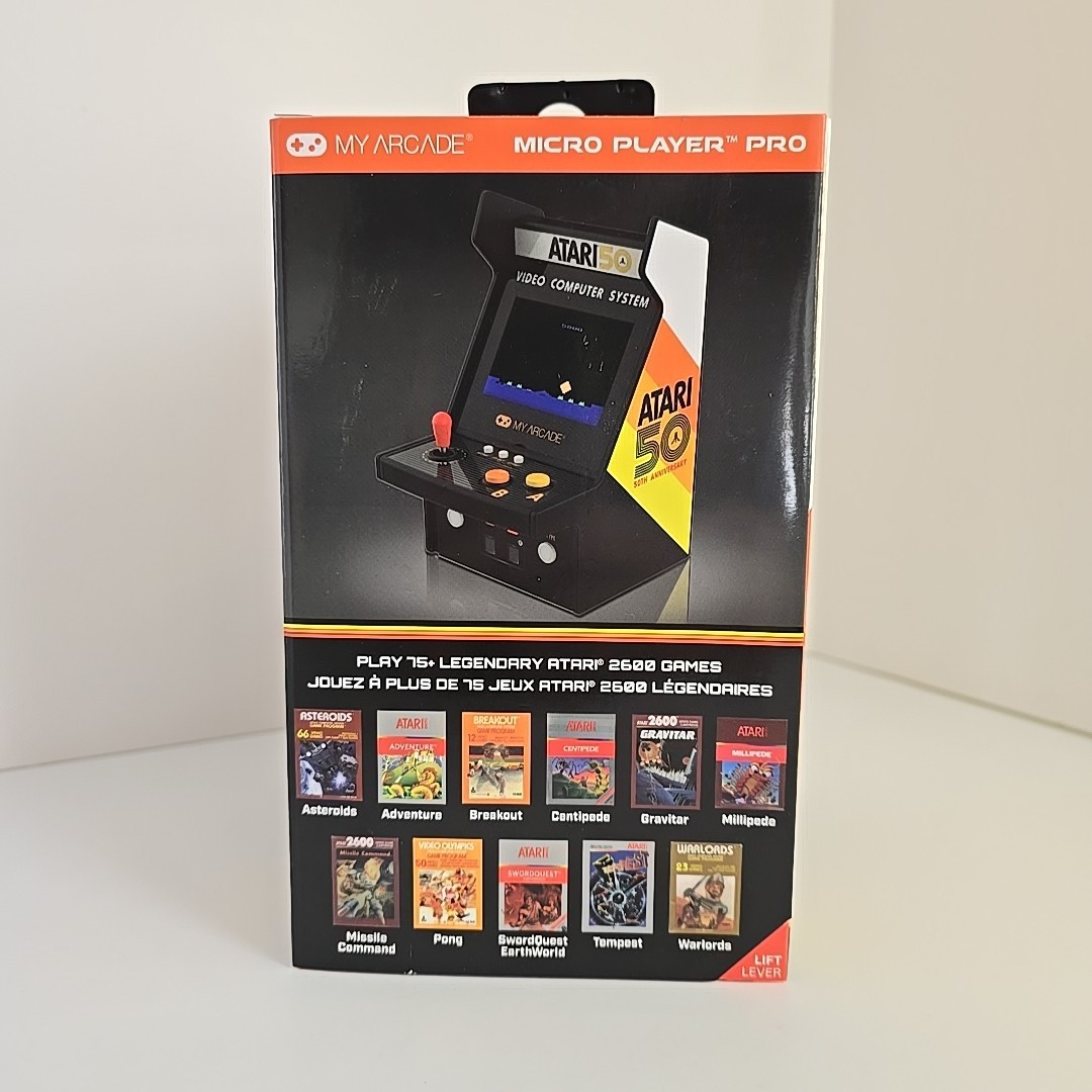 My Arcade Atari Micro Player Pro: 100 Video Games, 6.75″ Mini Arcade Machine New