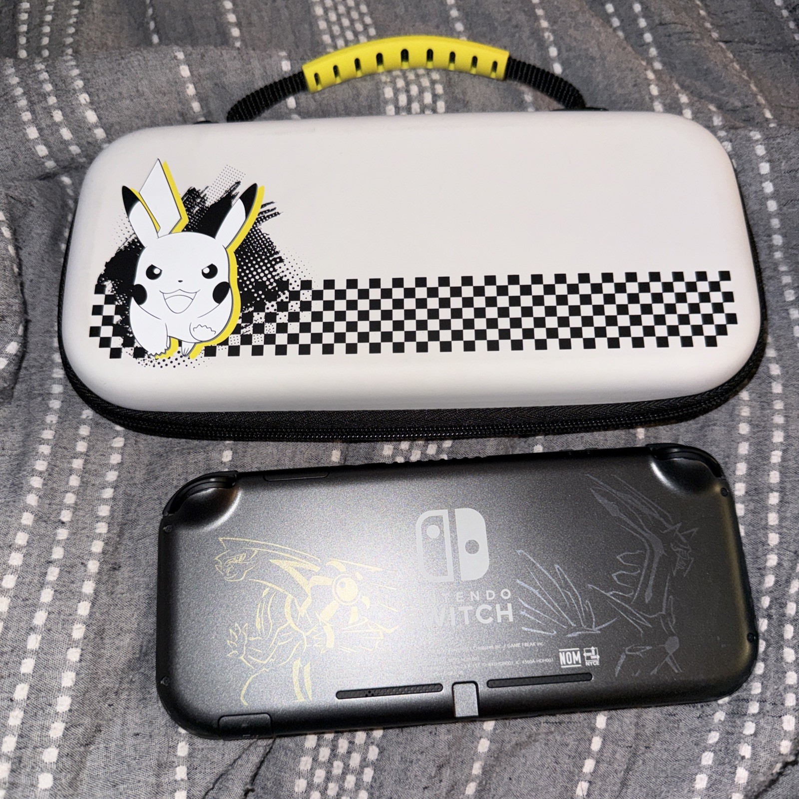 Nintendo Switch Lite Console – Pokemon Dialga & Palkia w case, NO charger