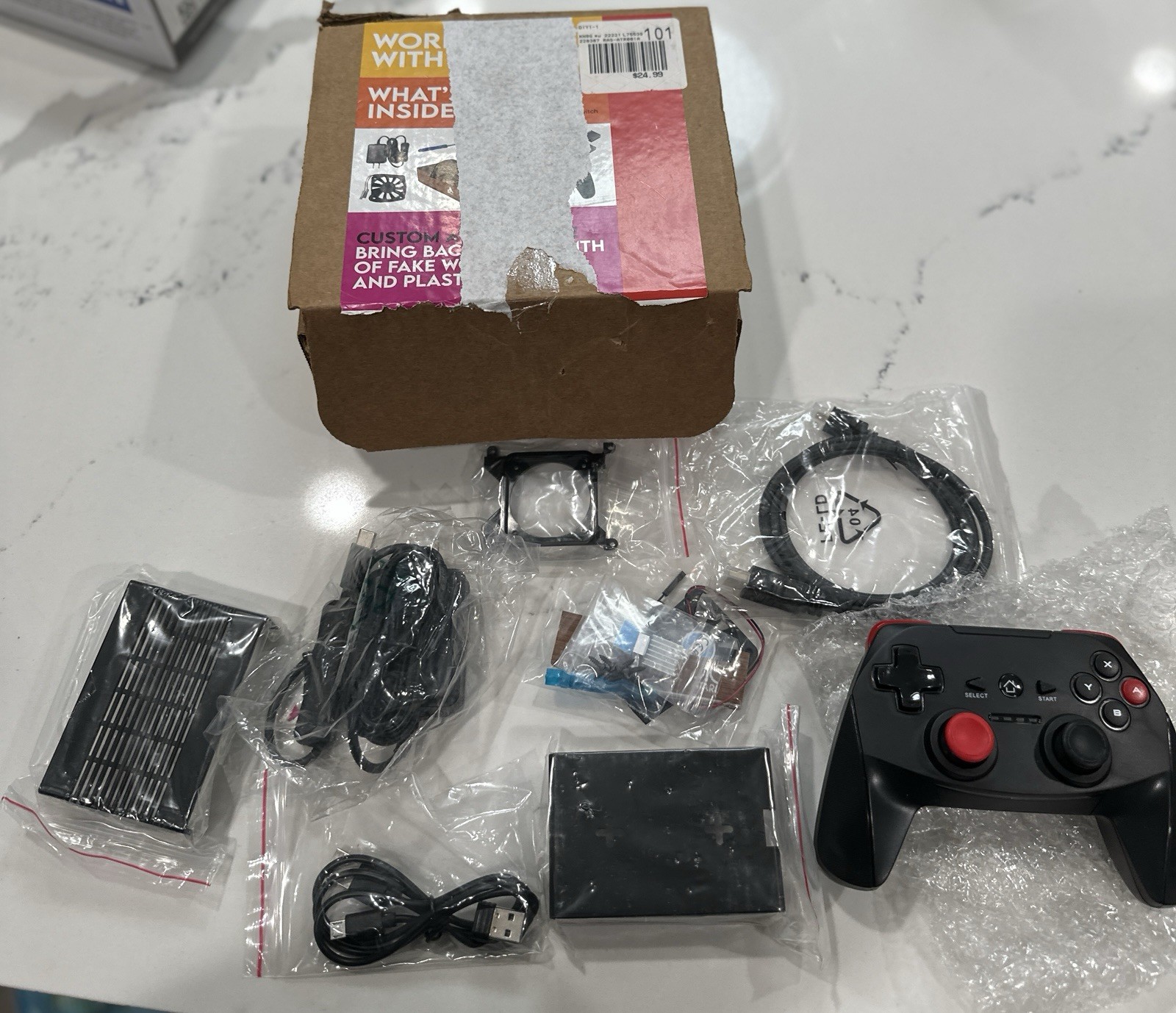Micro Center Atari Retro Gaming Accessory Kit for Raspberry Pi 4 – Wireless RF