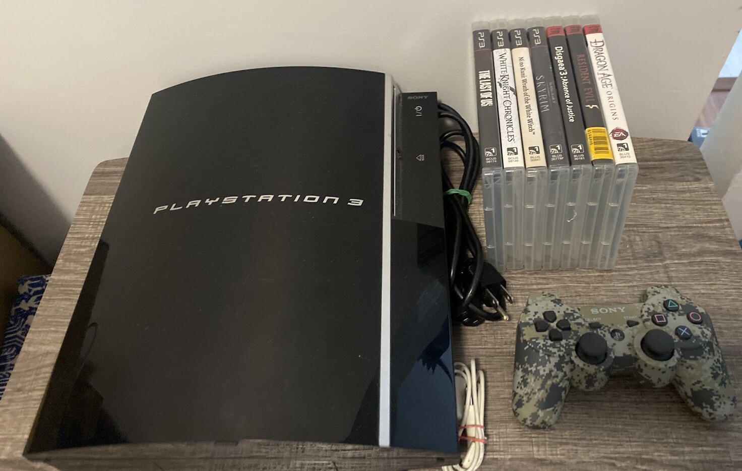 Sony PlayStation 3 PS3 160GB CECHP01 Console Bundle W/ 7 GREAT Games! Tested