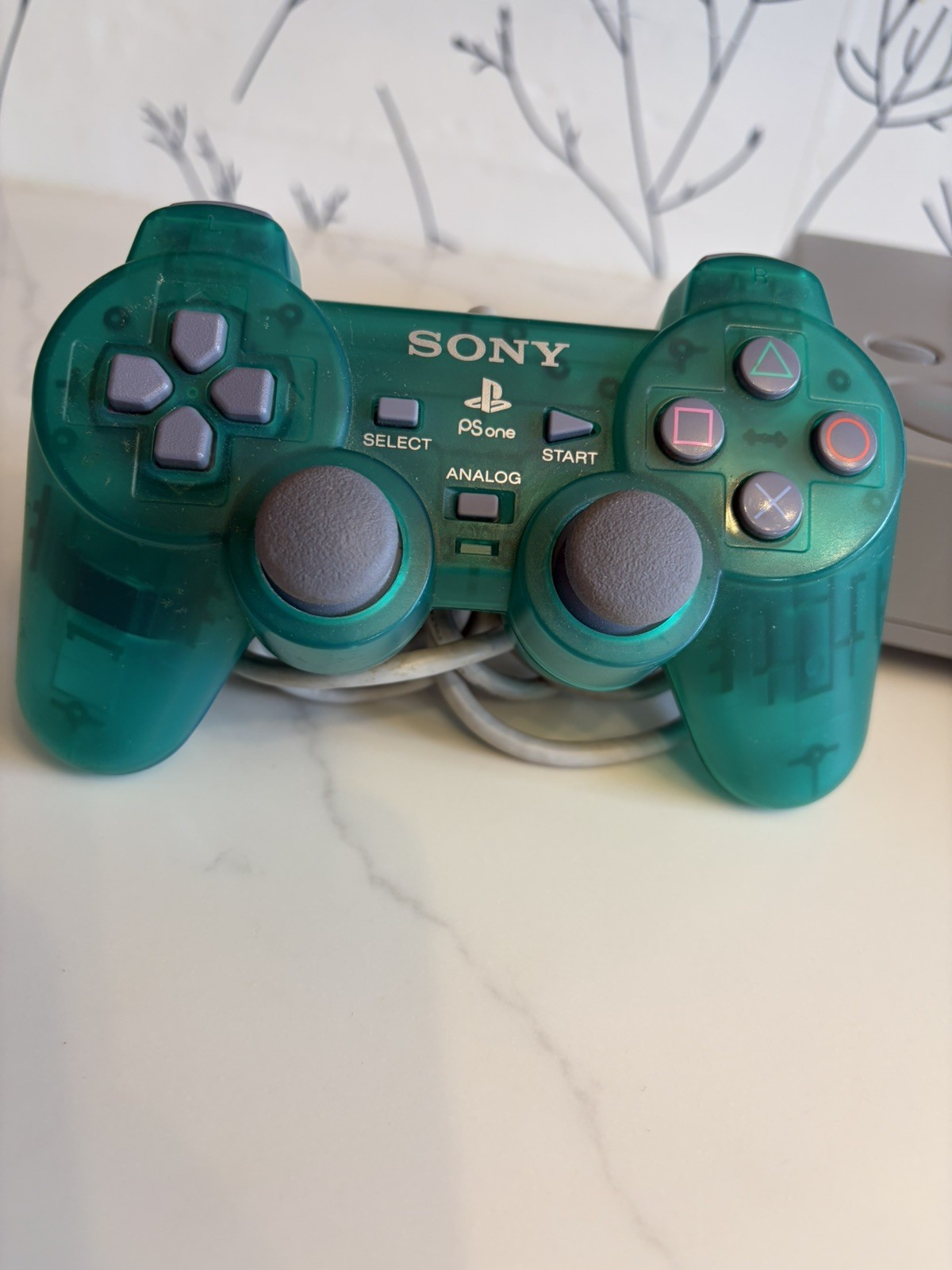 Sony PlayStation One PS1 Console SCPH-9001 Bundle with Emerald Green Controller