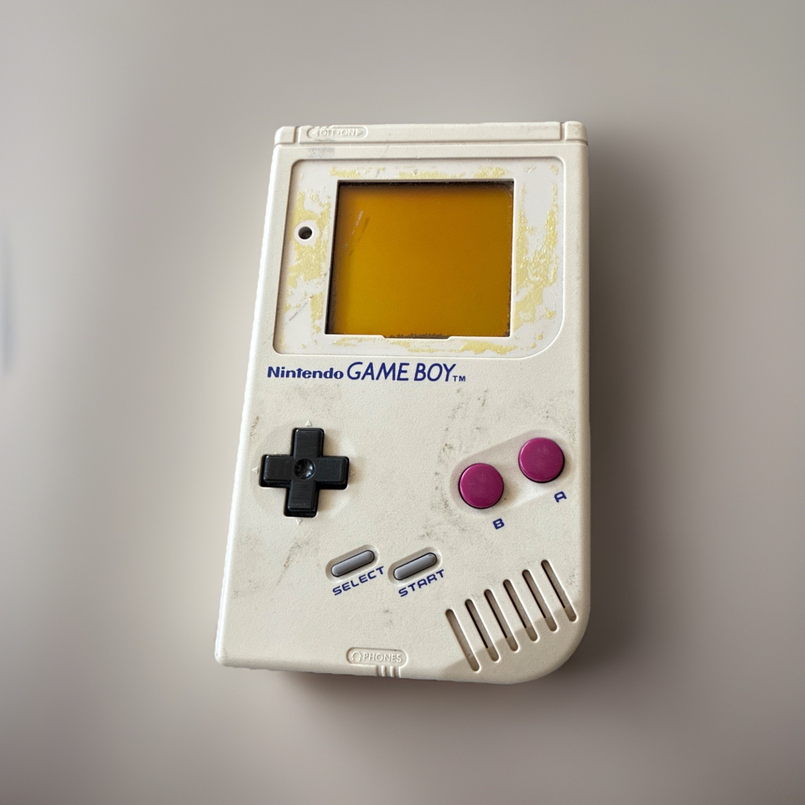 1989 Nintendo Game Boy DMG-01 ORGINAL Gray Console FOR PARTS / REPAIR/DISPLAY