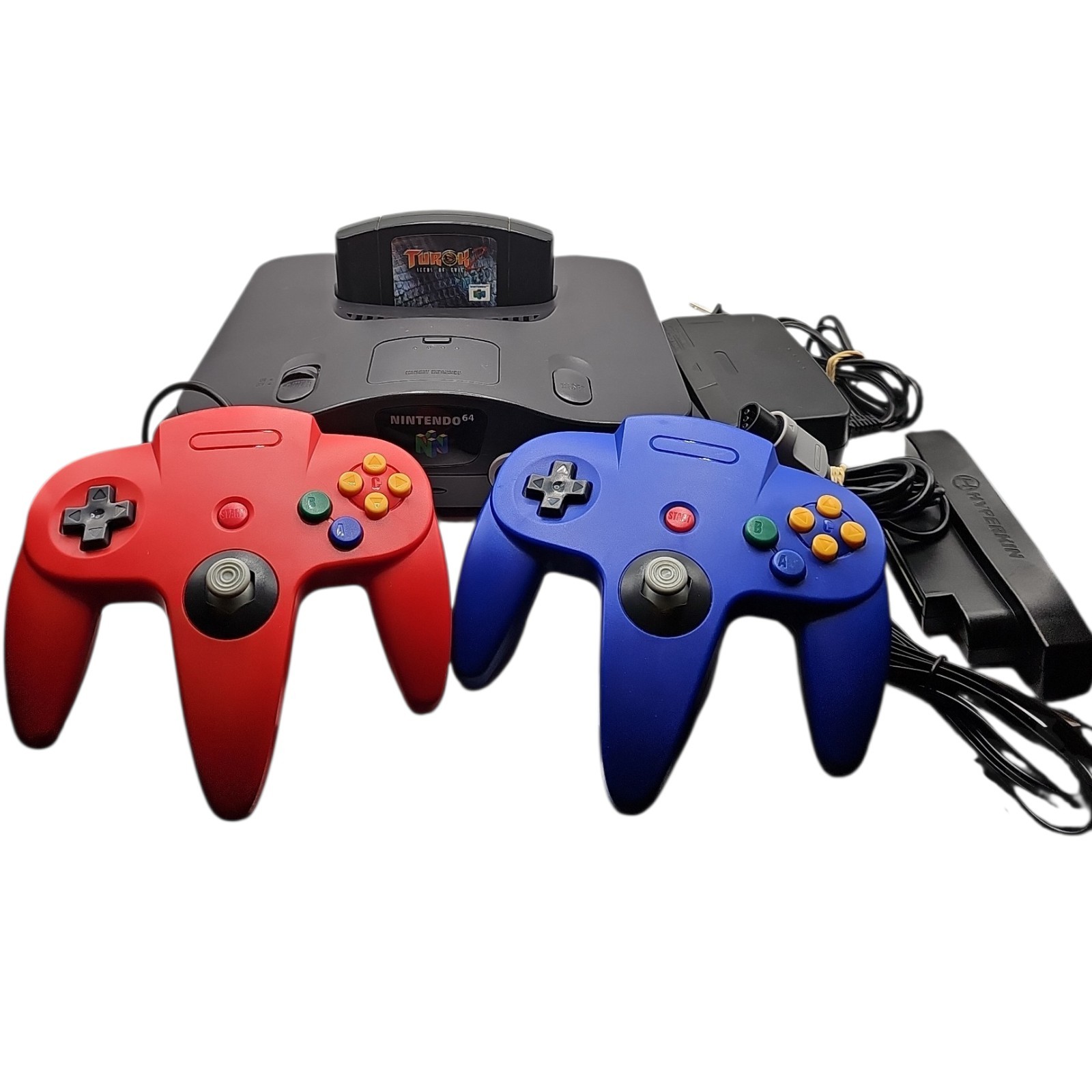 Nintendo 64 N64 Console System Bundle W/ Controller, Cables, Game – Tested Works