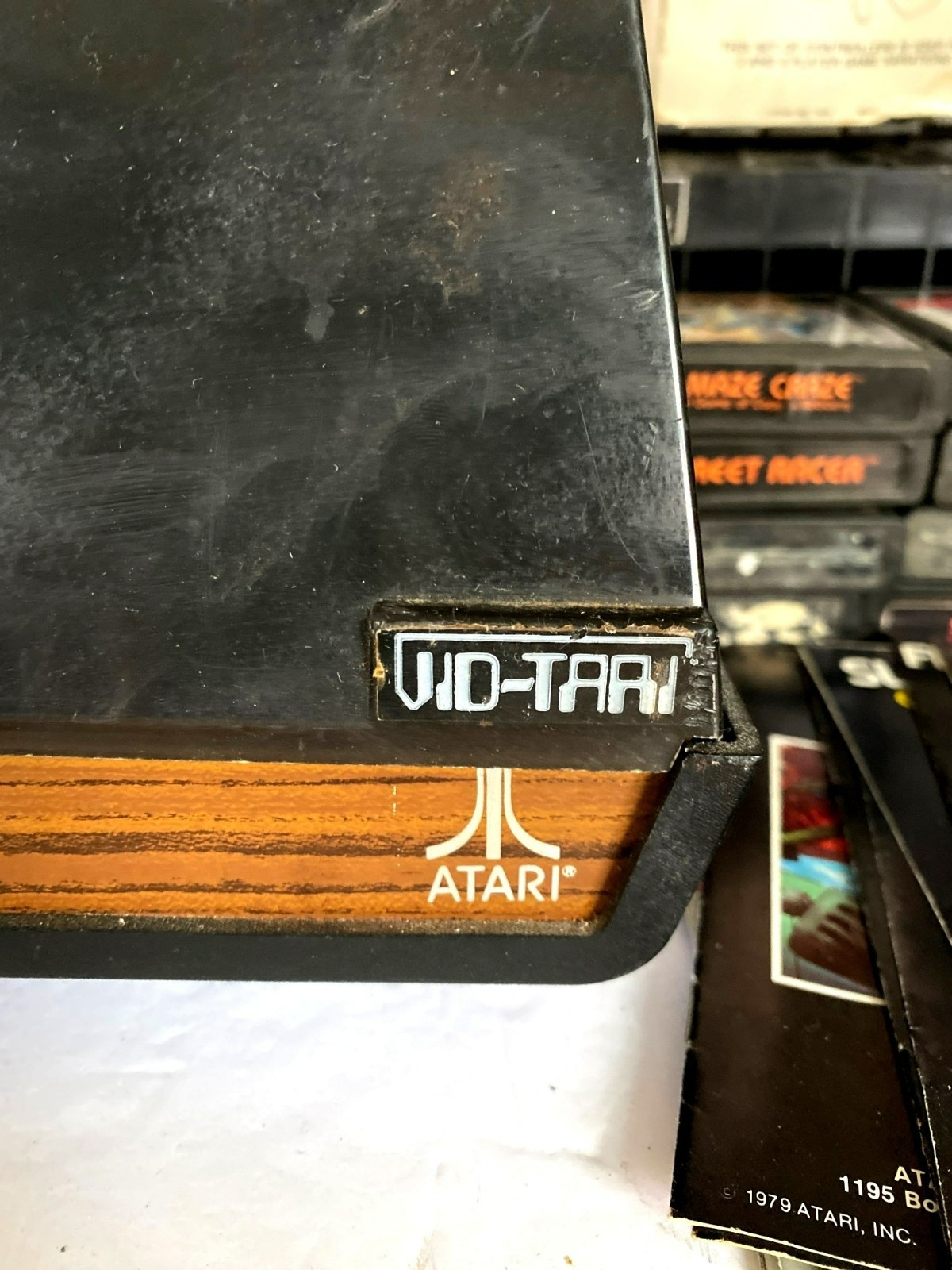 Atari 2600 Console System Cartridges Joy Sticks Manuals 22 Games Bundle LOT!
