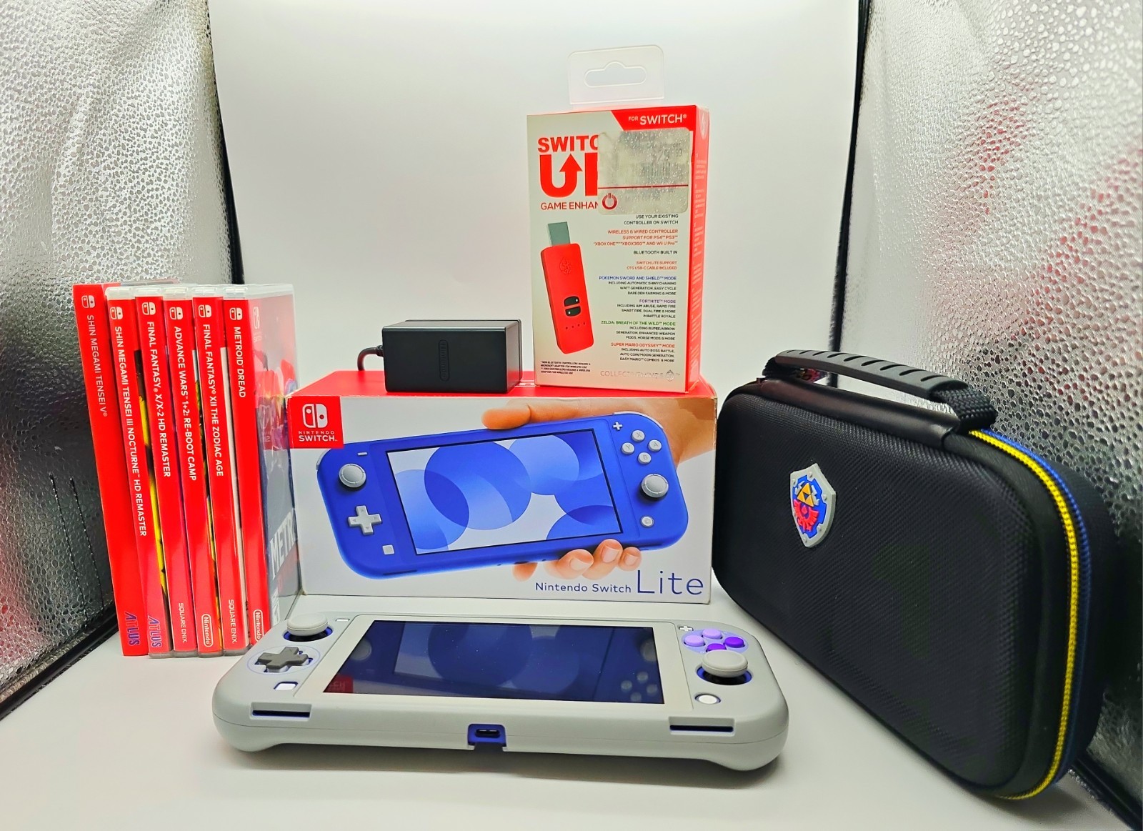 Nintendo Switch Lite + 6 Games + 128GB SD + Zelda Case + Switch-Up