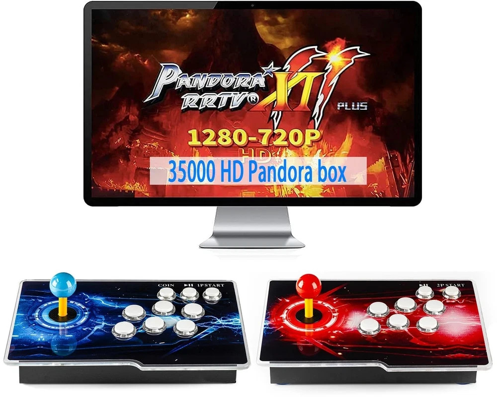 35000 Games in 1 Pandora Box Retro Arcade Game Console with Two Separate Host…