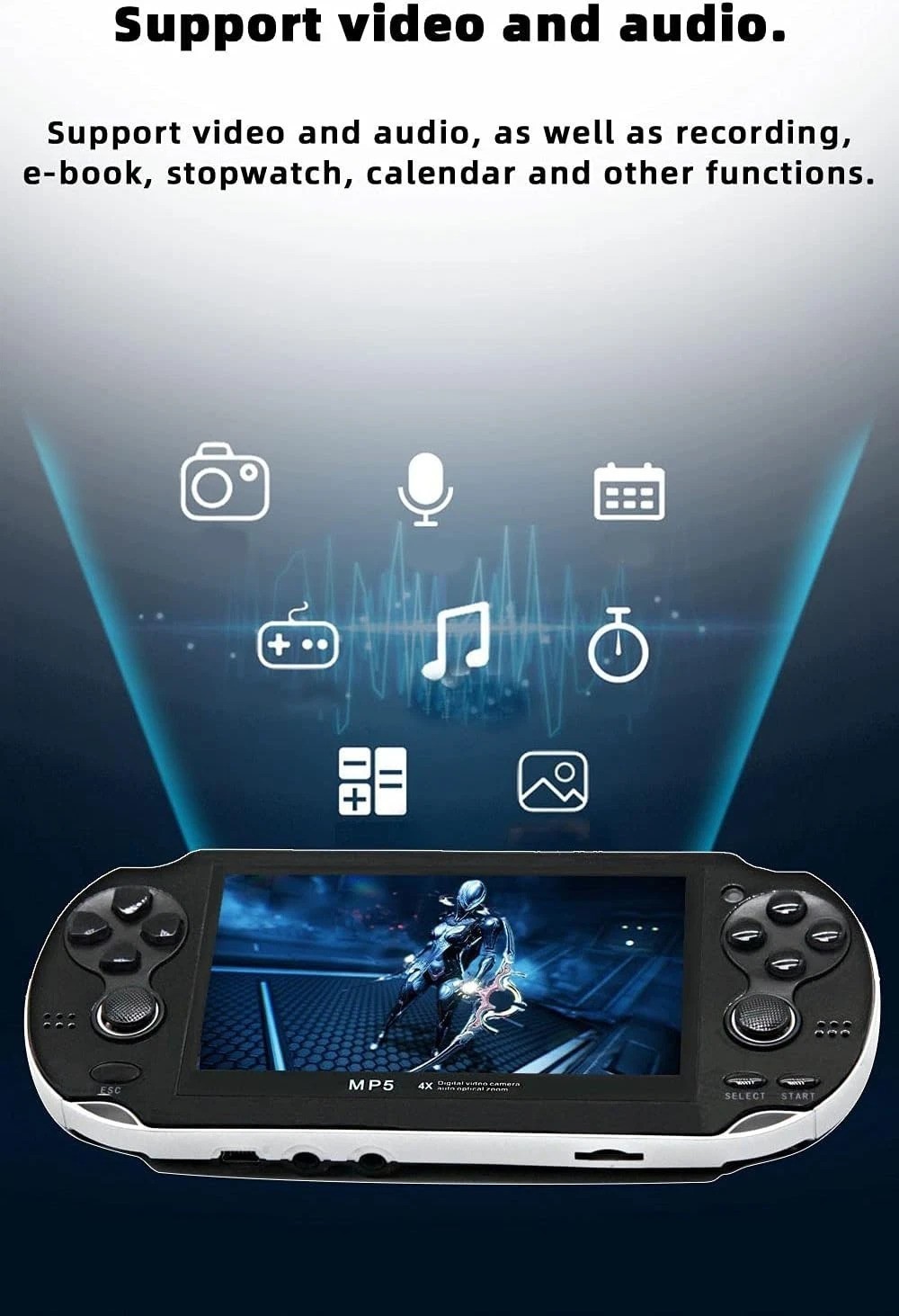 Retro Handheld Gaming Device – 4.3″ Screen, 8GB, Dual Joystick