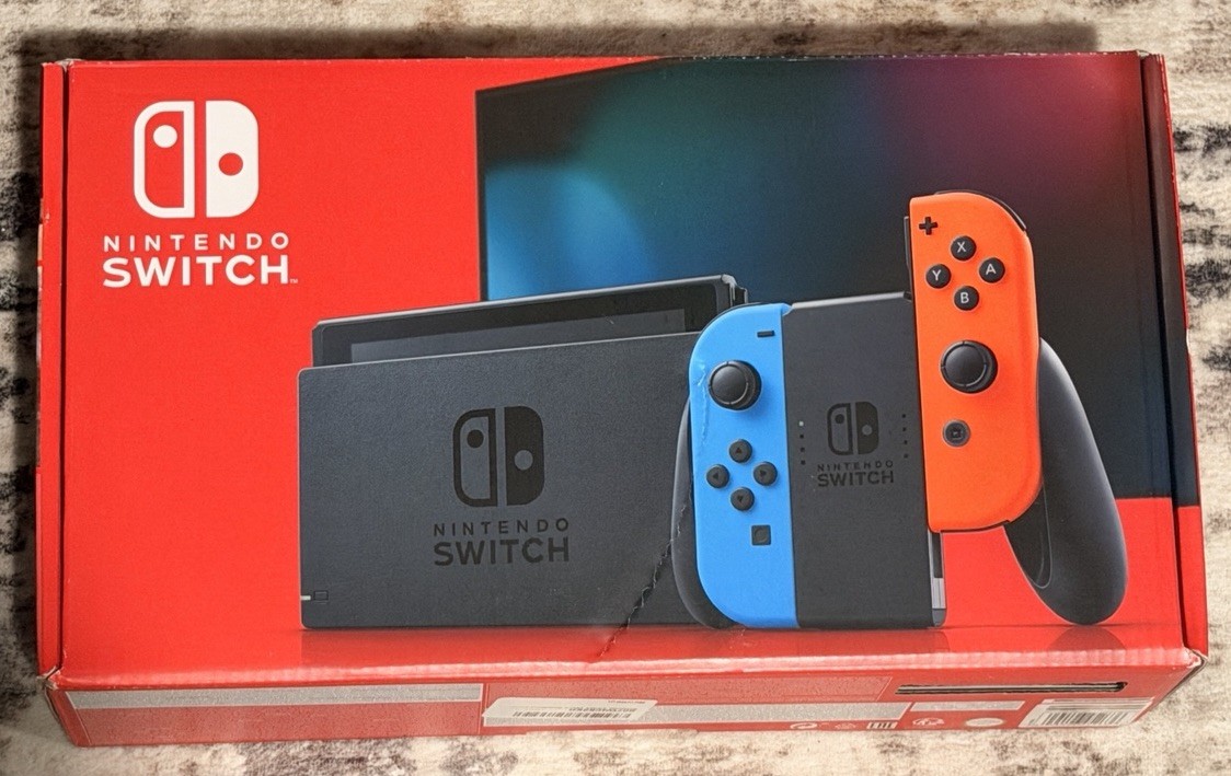 Nintendo Switch 32GB Handheld Console – Neon Red/Neon Blue New