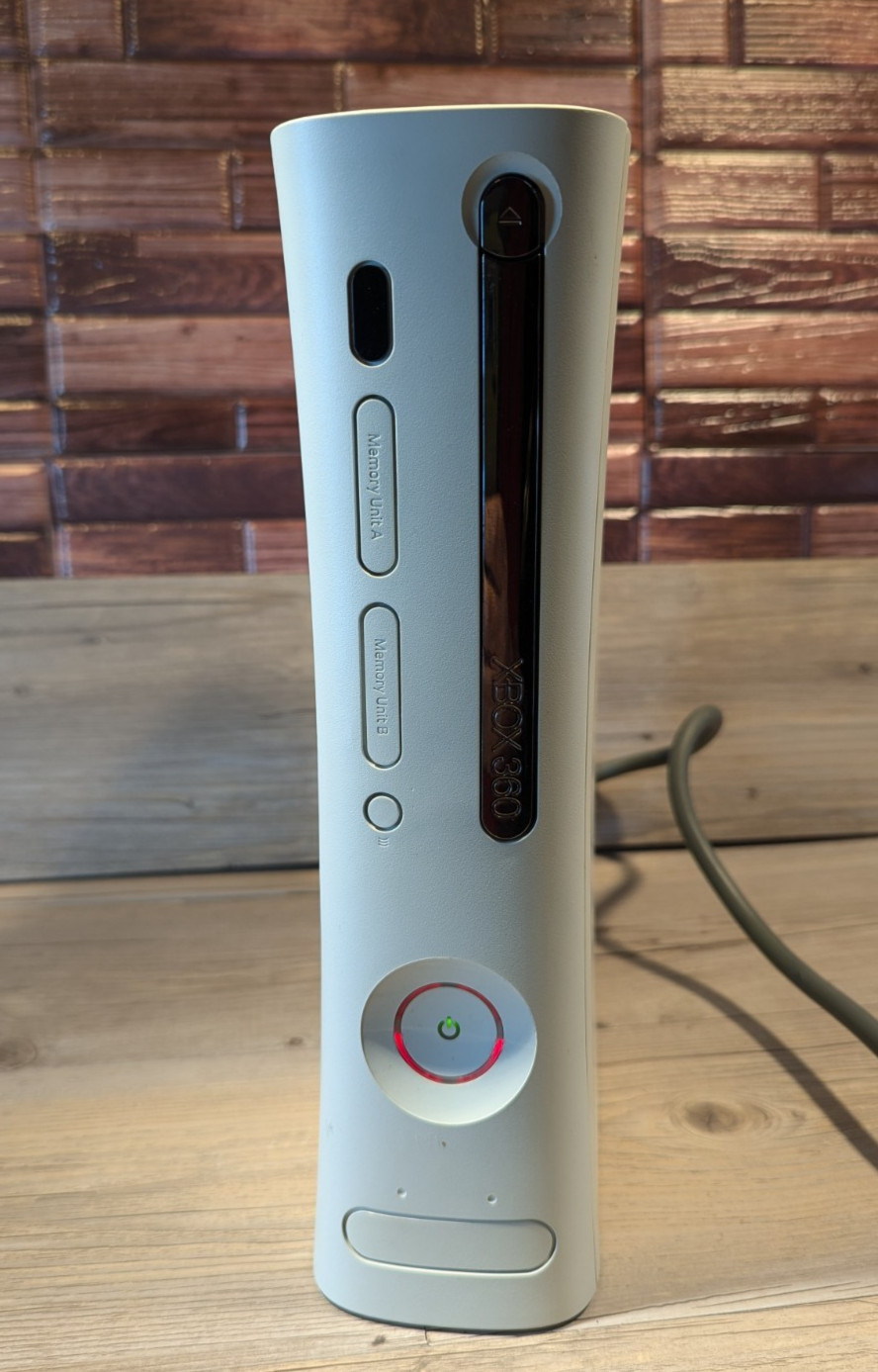 Microsoft Xbox 360 Xenon White Console For Parts Red Ring Good Disc Drive/Case