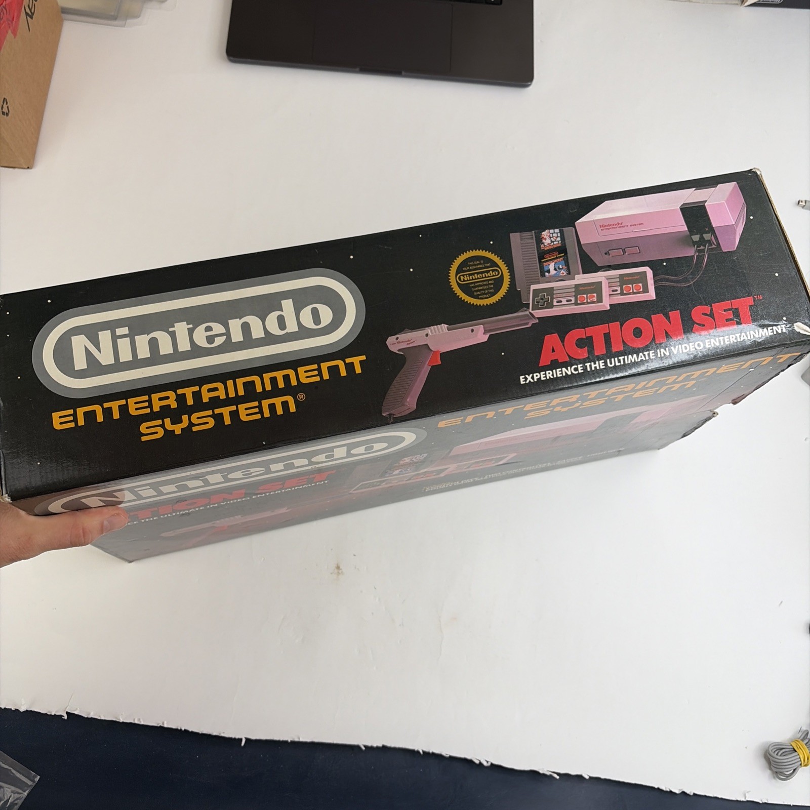 NES Nintendo Entertainment System Console Action Set Complete CIB Box W Mario