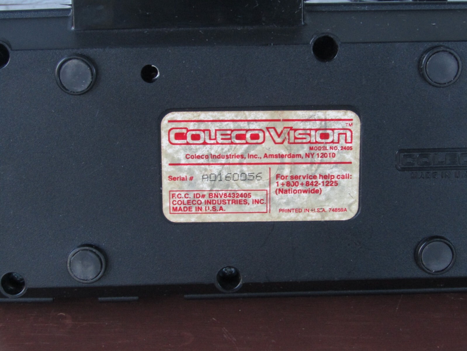 Coleco ColecoVision Console with Expansion For Parts Broken/Not Working – As-Is