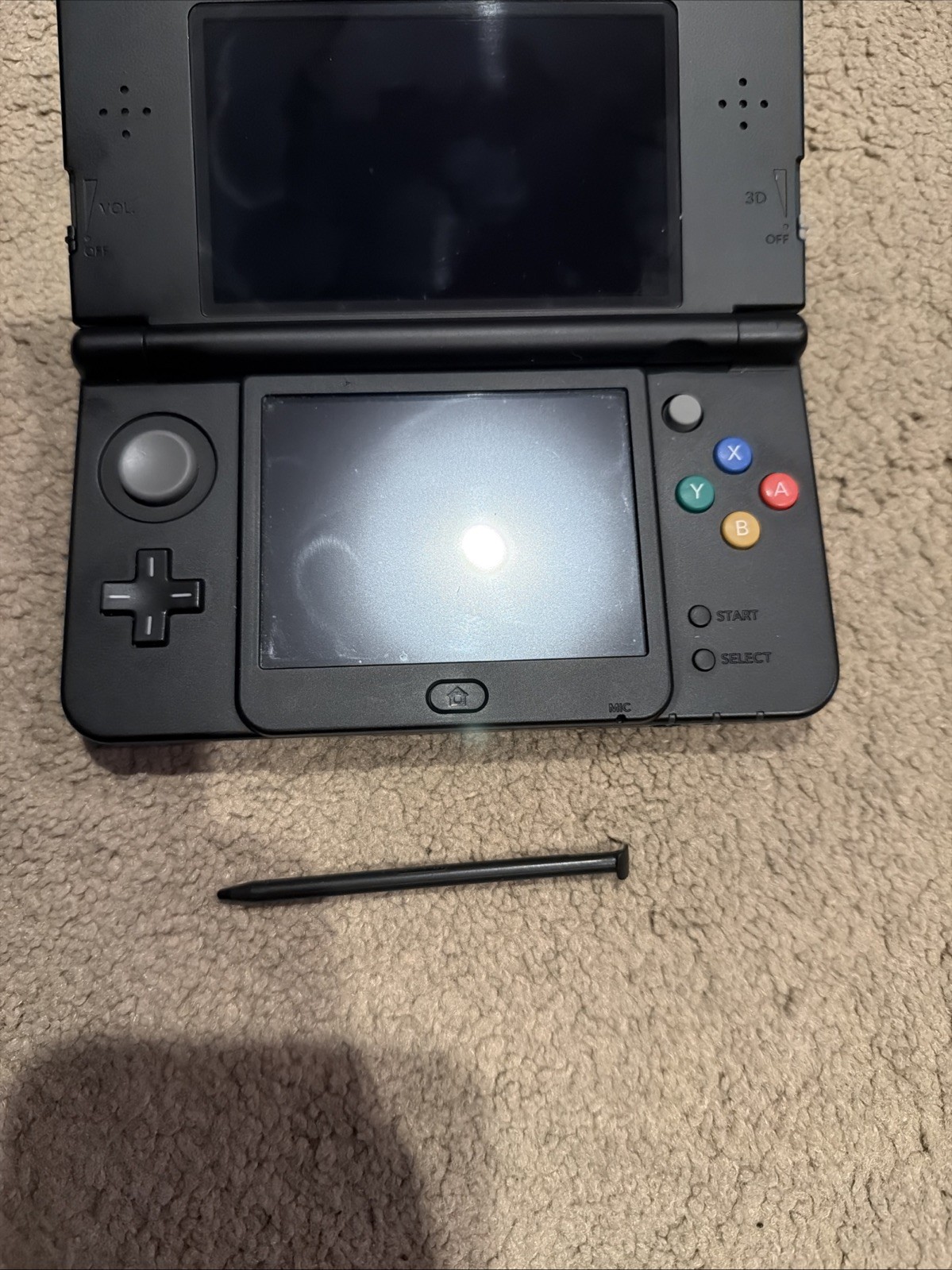 Nintendo 3DS Original Super Mario Edition 4GB – Black CIB Lightly Used w Charger