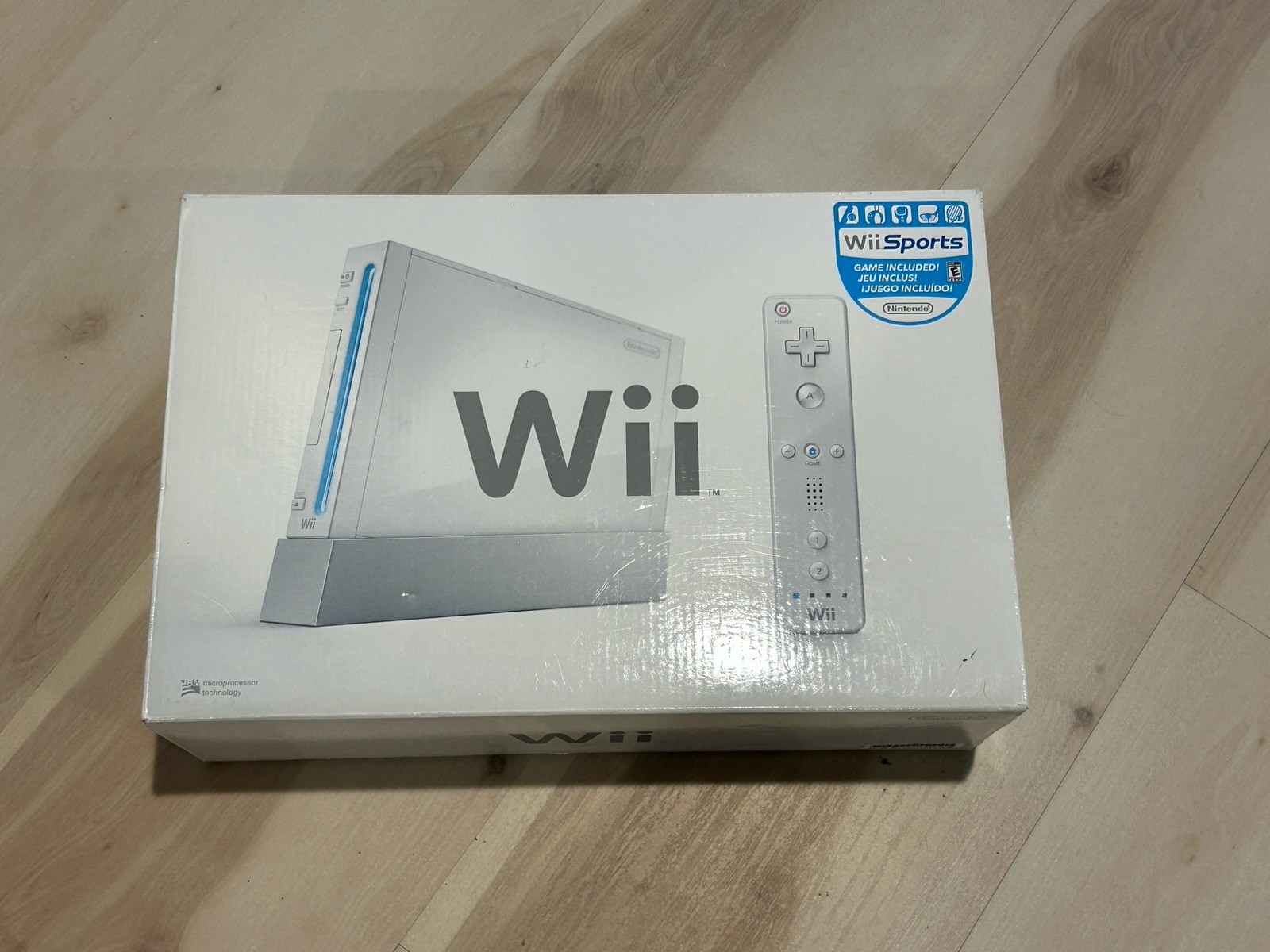 Nintendo Wii Console CIB Complete In Box w/ Wii Sports Manual Cords Controllers