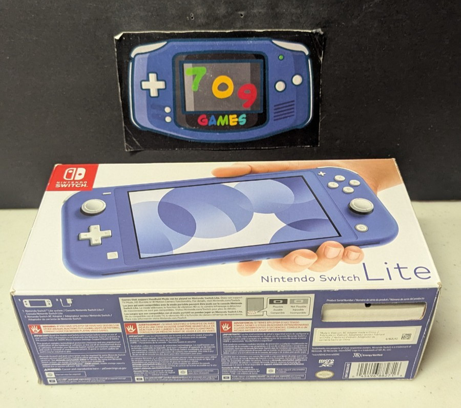 Nintendo Switch Lite Handheld Console – 32GB – Blue CIB COMPLETE with BOX