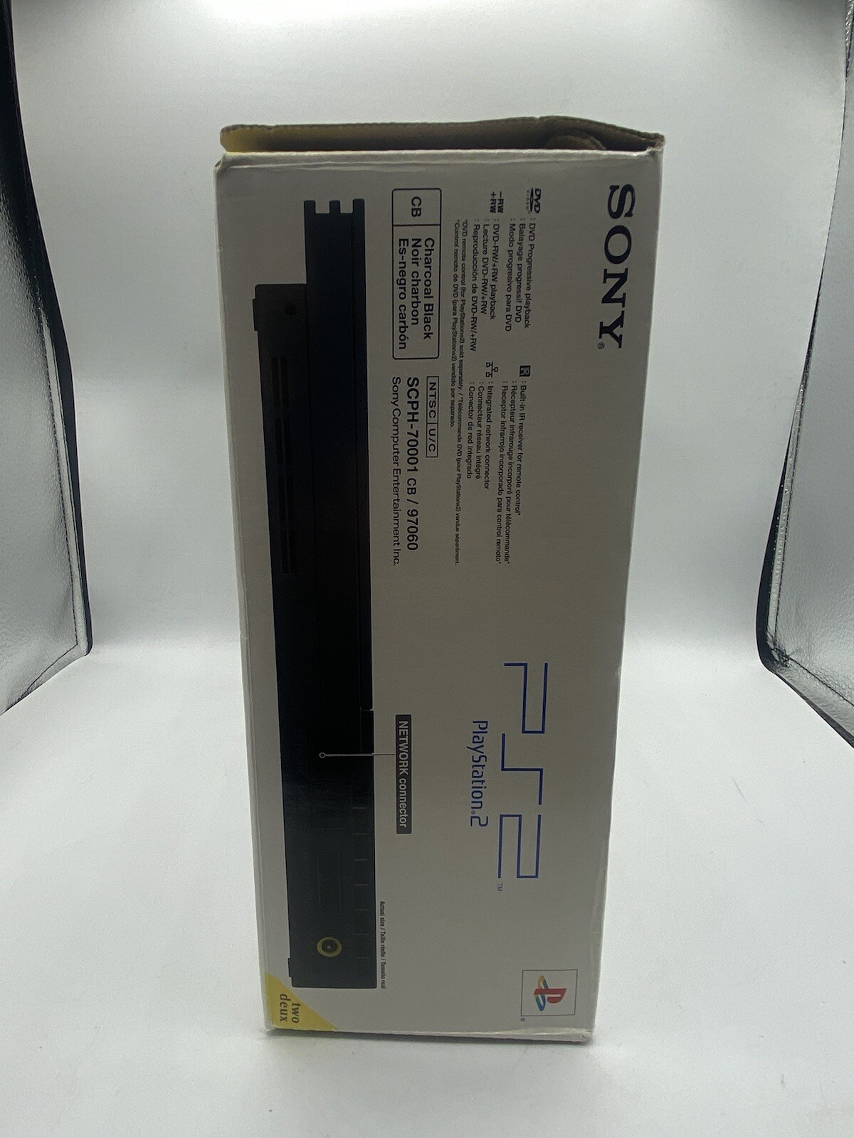 Sony PS2 Slim Charcoal Black Console SCPH-70001 Complete Box CIB With Manuals