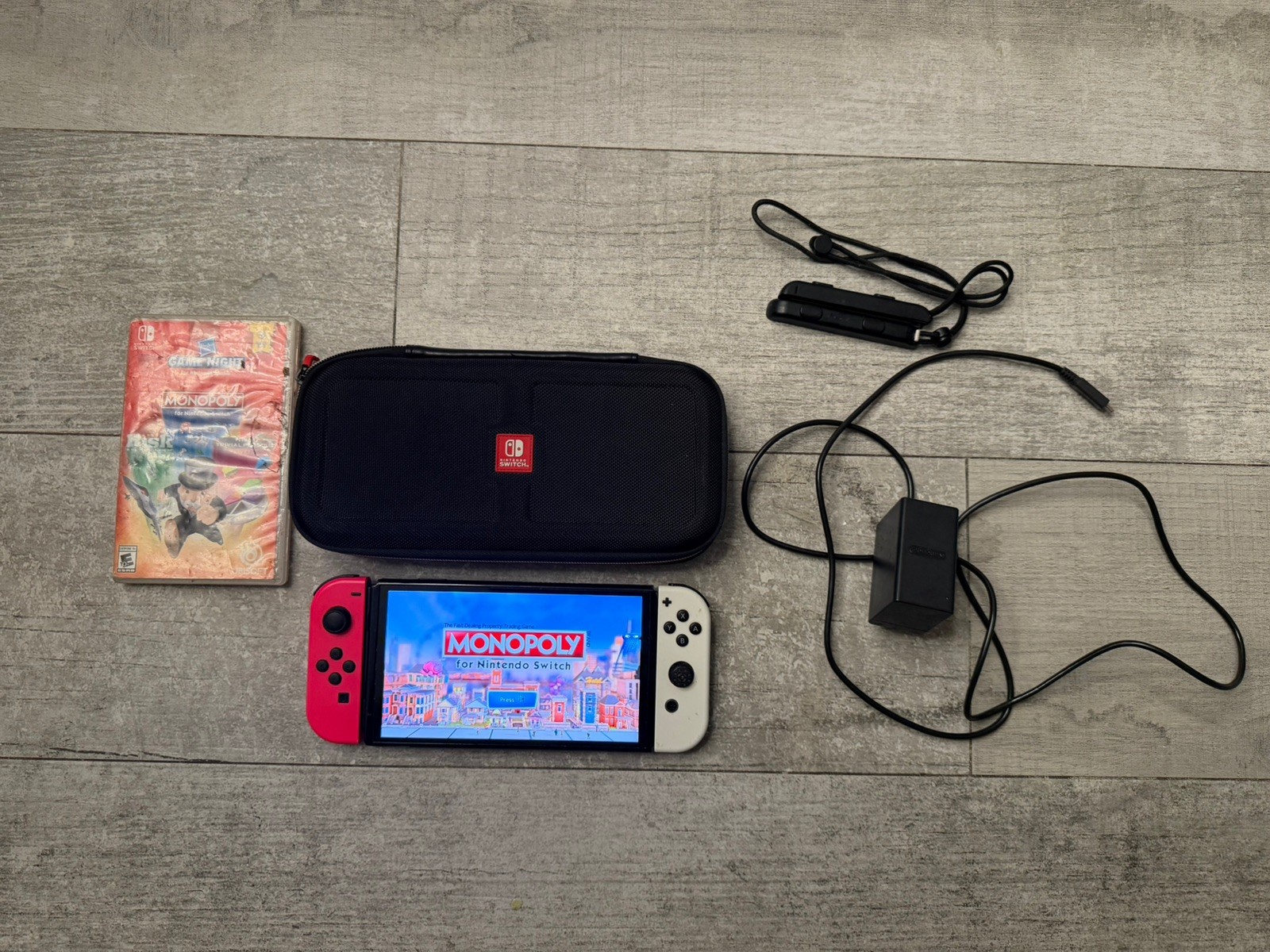 Nintendo – Switch OLED Handheld Console Bundle- 64GB Model: HEG-001 READ