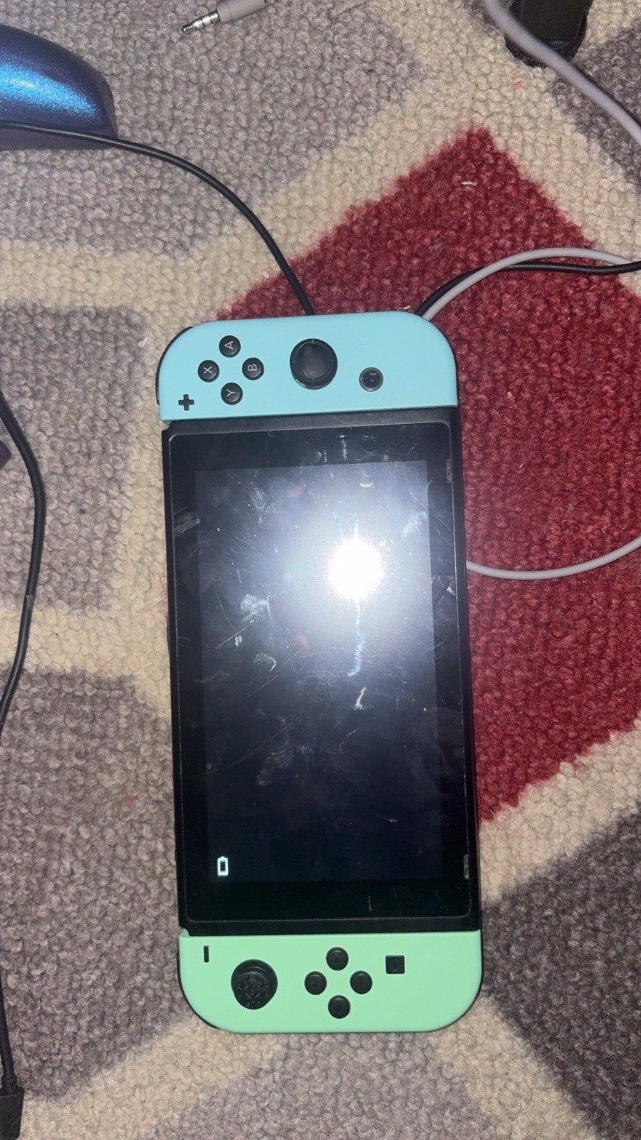 Nintendo Switch Console Green & Blue Joy-Cons, Carrying Case, Luigi’s Mansion 3