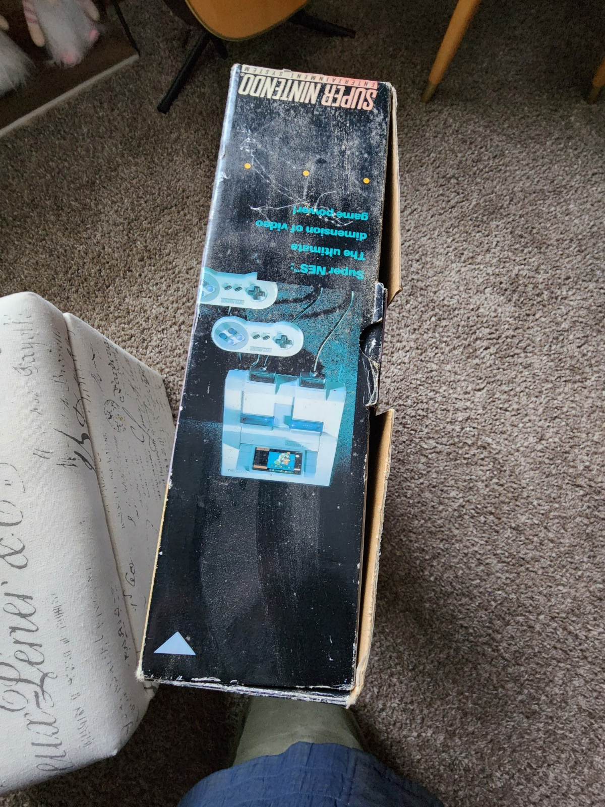 Super Nintendo SNES Console with original box and hookups Super Mario World