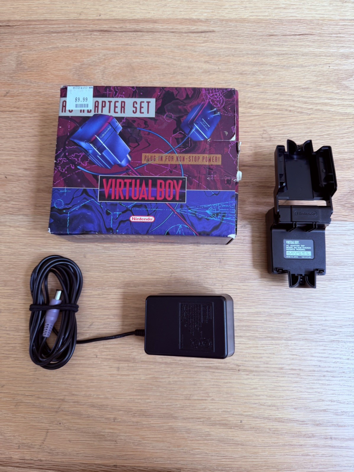 Nintendo Virtual Boy Video Game Console VUE-001 Red with 9 games + AC Adapter