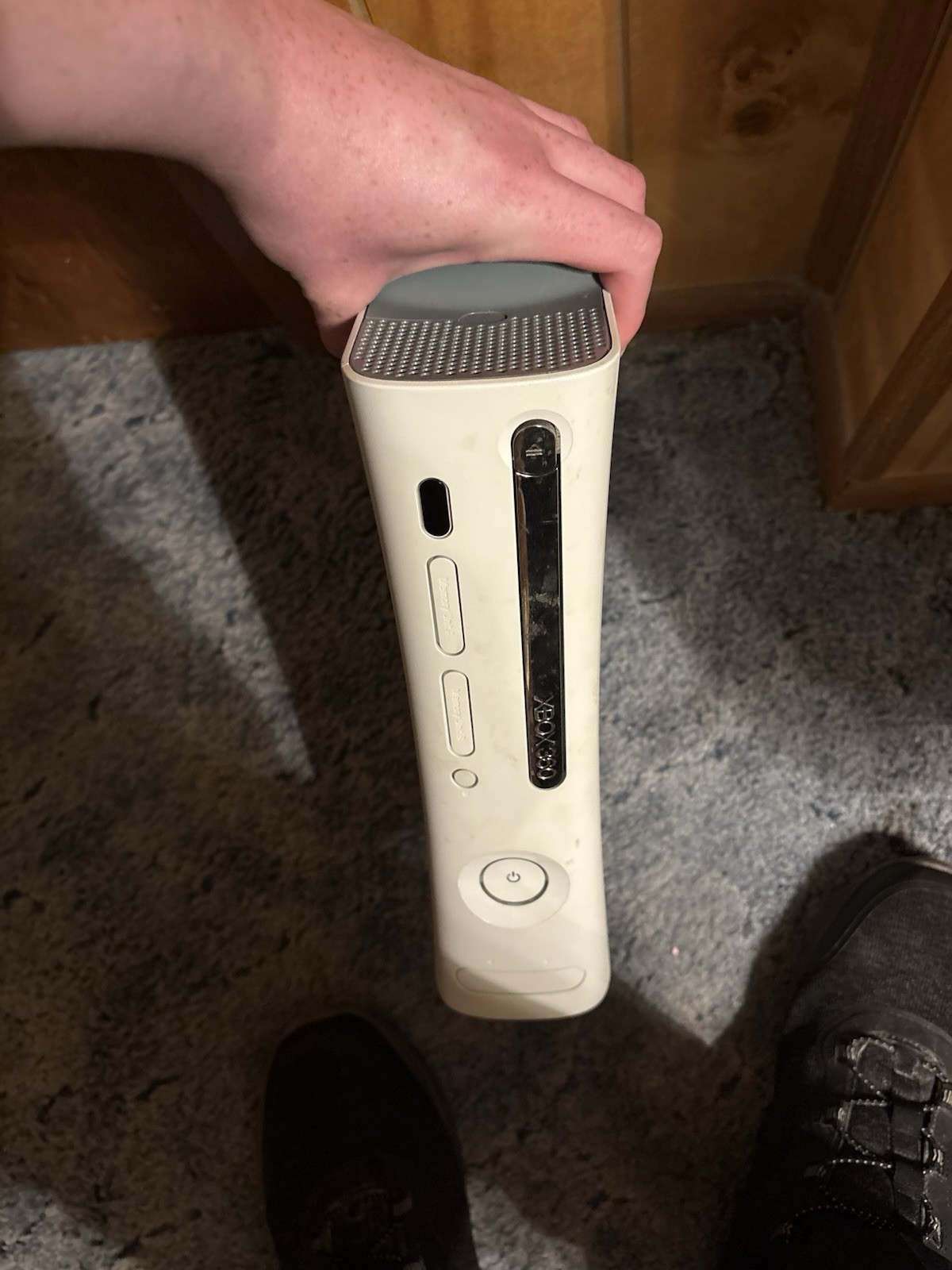 Microsoft Xbox 360 White Console FOR PARTS ONLY RED RING Comes With 2 Harddrives