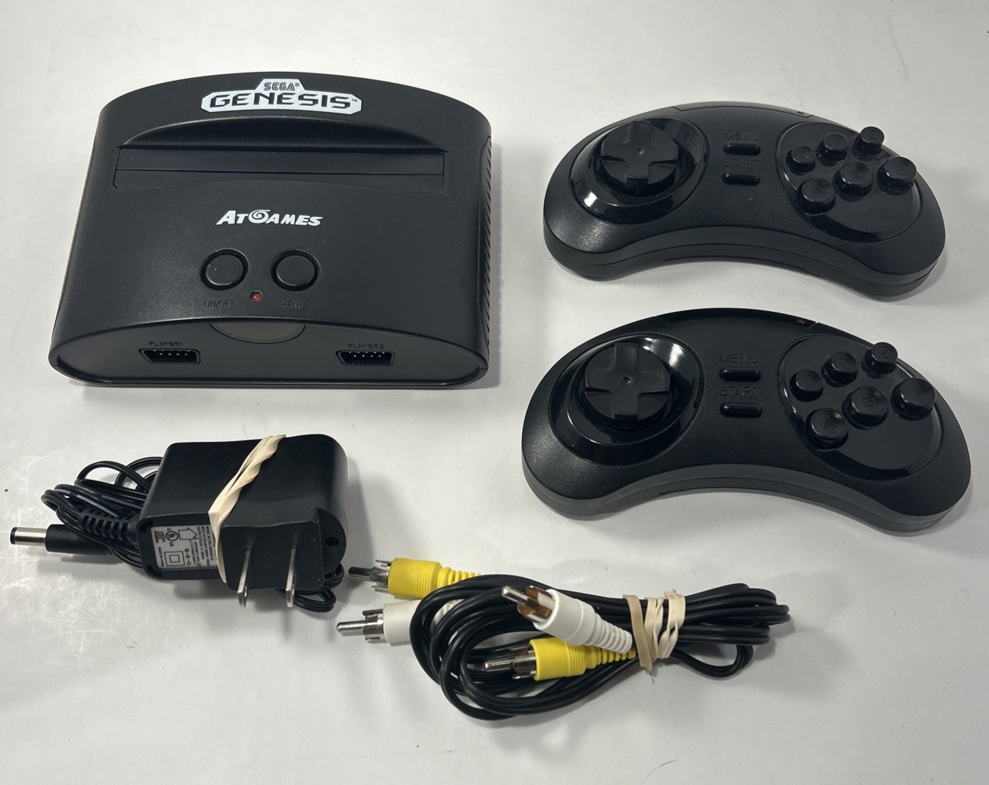 AtGames Sega Genisis Classic Game System w/ Two Controllers. Tested & working