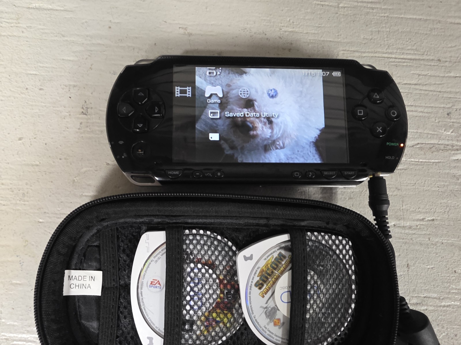 Sony PlayStation Portable PSP 1001 Black Fat Console Tested Working Excellent
