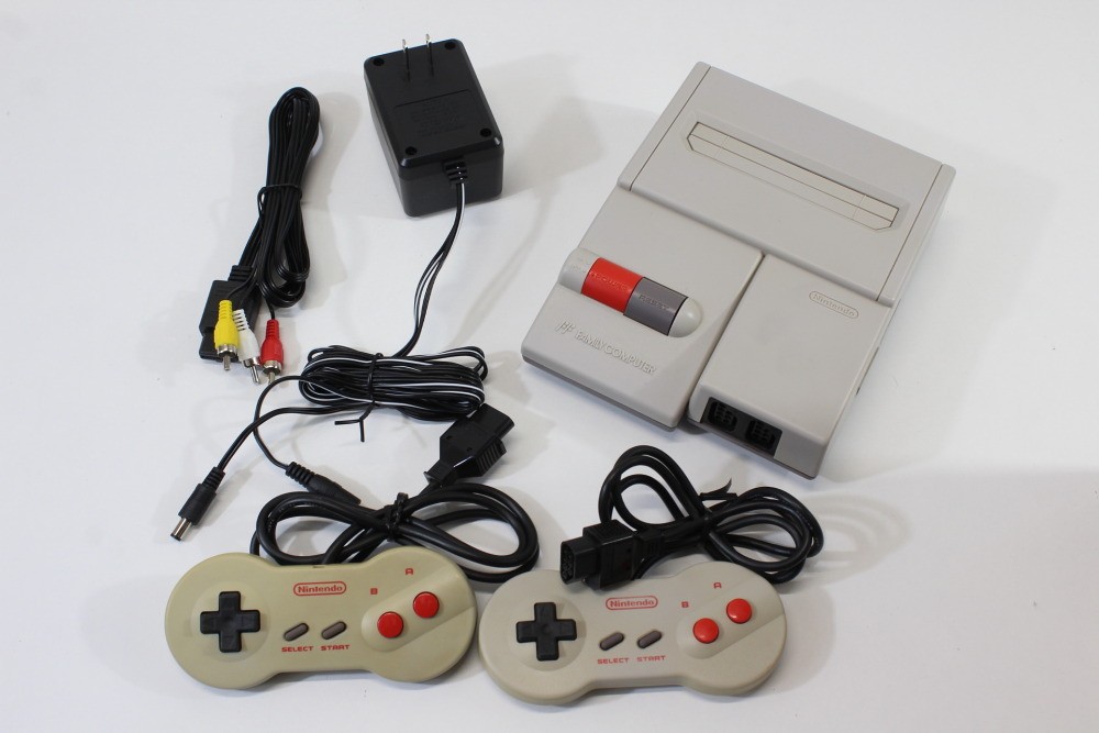 Nintendo AV New Famicom Console FC HVC-101 Controller x2 AC AV Bundle Japan #4