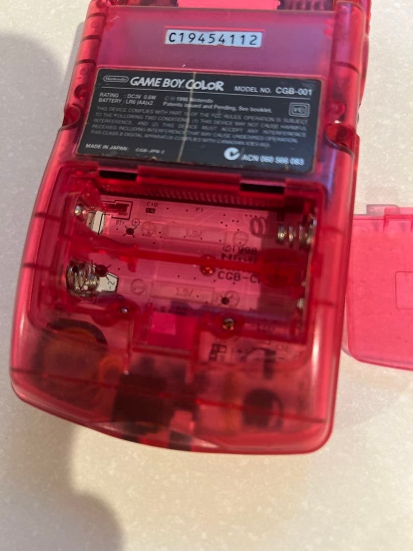 NINTENDO Gameboy Color Sakura Wars Limited Console Clear Cherry Pink #228
