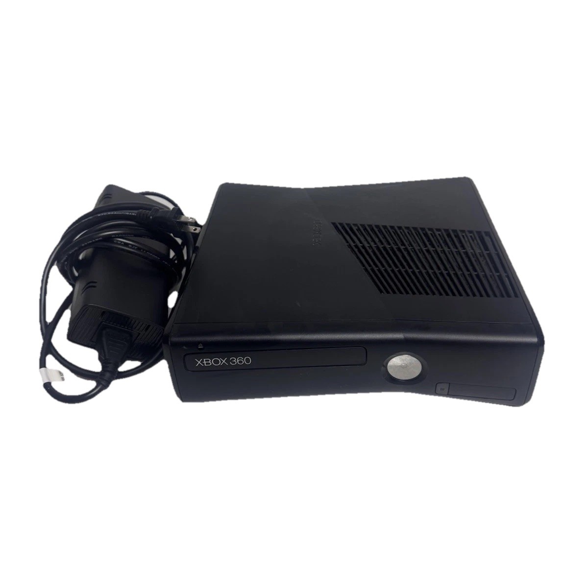 Microsoft Xbox 360 S Black Console Slim Model 1439 With Power Cord TESTED