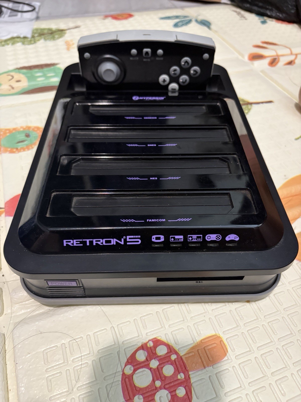 Hyperkin Retron 5 Black Console Untested + Controller NO AC CABLE – Sold As Is!