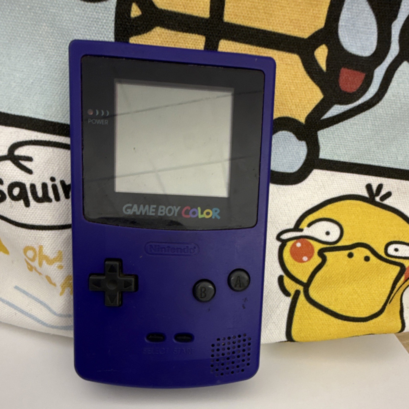 Nintendo Game Boy Color CGB-001 Purple Handheld System Battery Powered