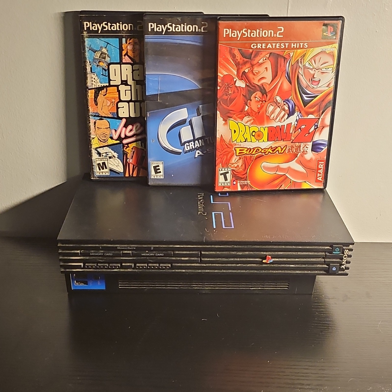 Sony PlayStation 2 PS2 Black Console NTSC-U/C DVD Playback Wired SCPH-39001