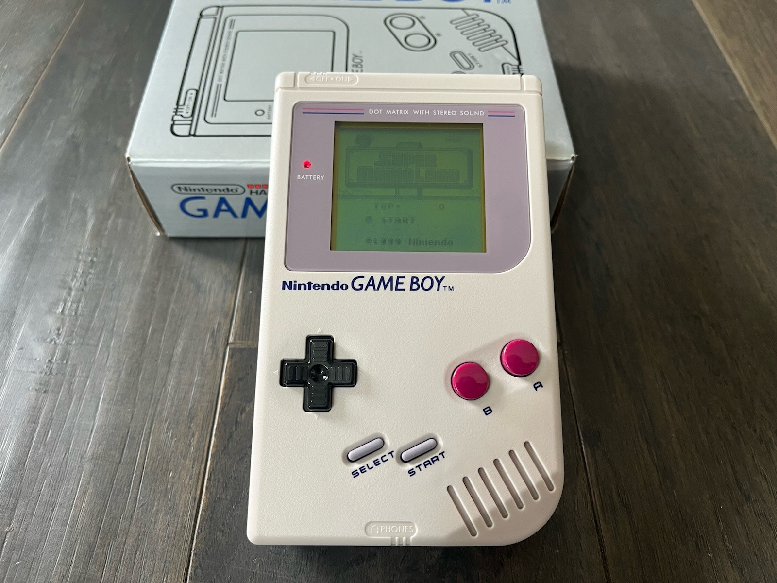 Nintendo Game boy Original DMG W/ New Shell & Glass Lens & Good Screen – Gray