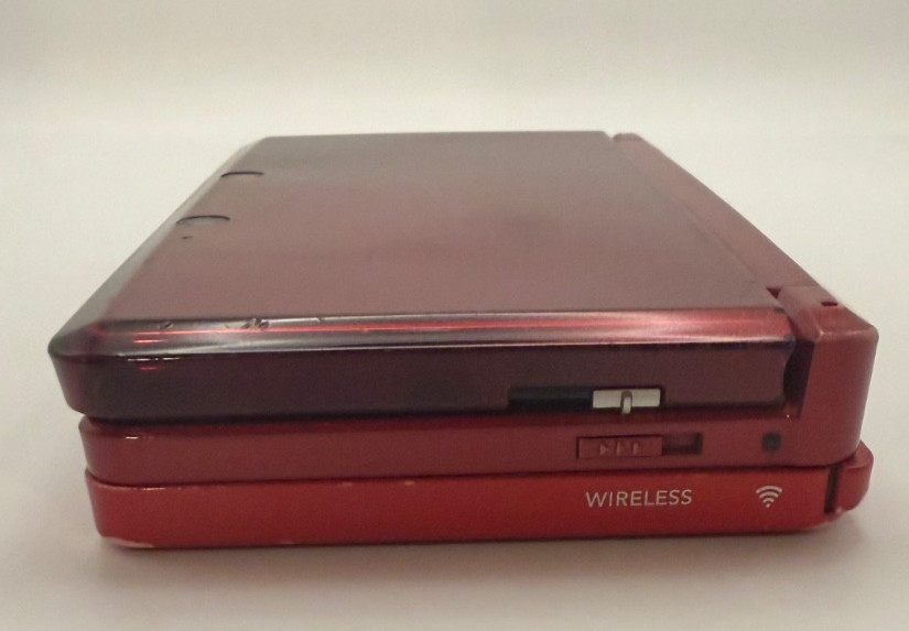 Original Nintendo 3ds Flame Red: Tested Working Charger and Stylus NTSC Handheld
