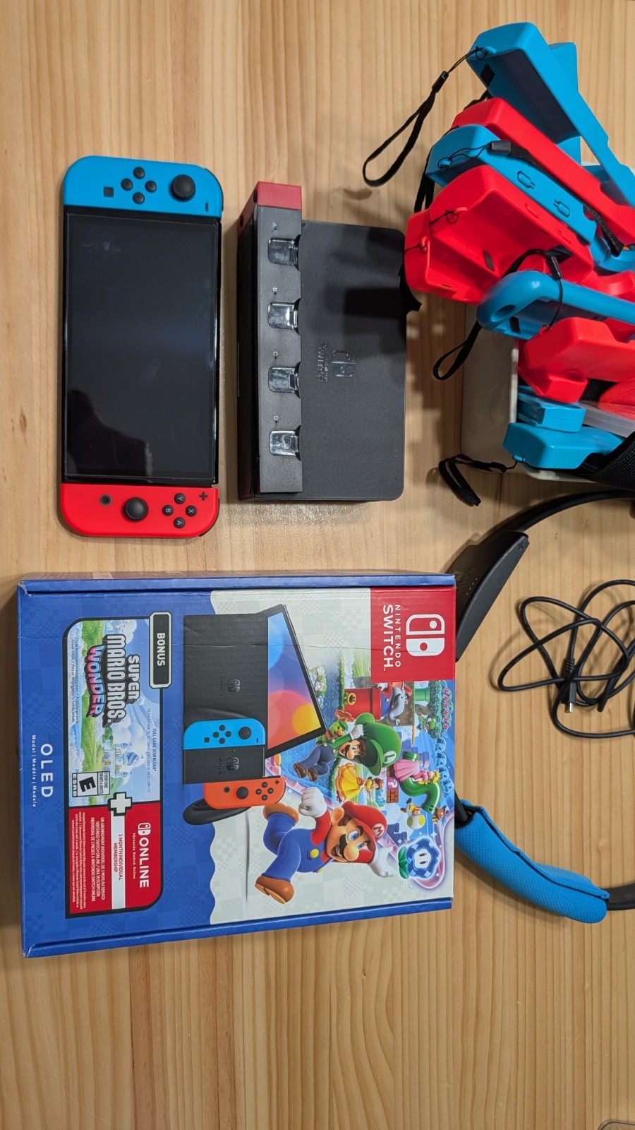 Nintendo Switch OLED Model Mario Bundle with Accessories